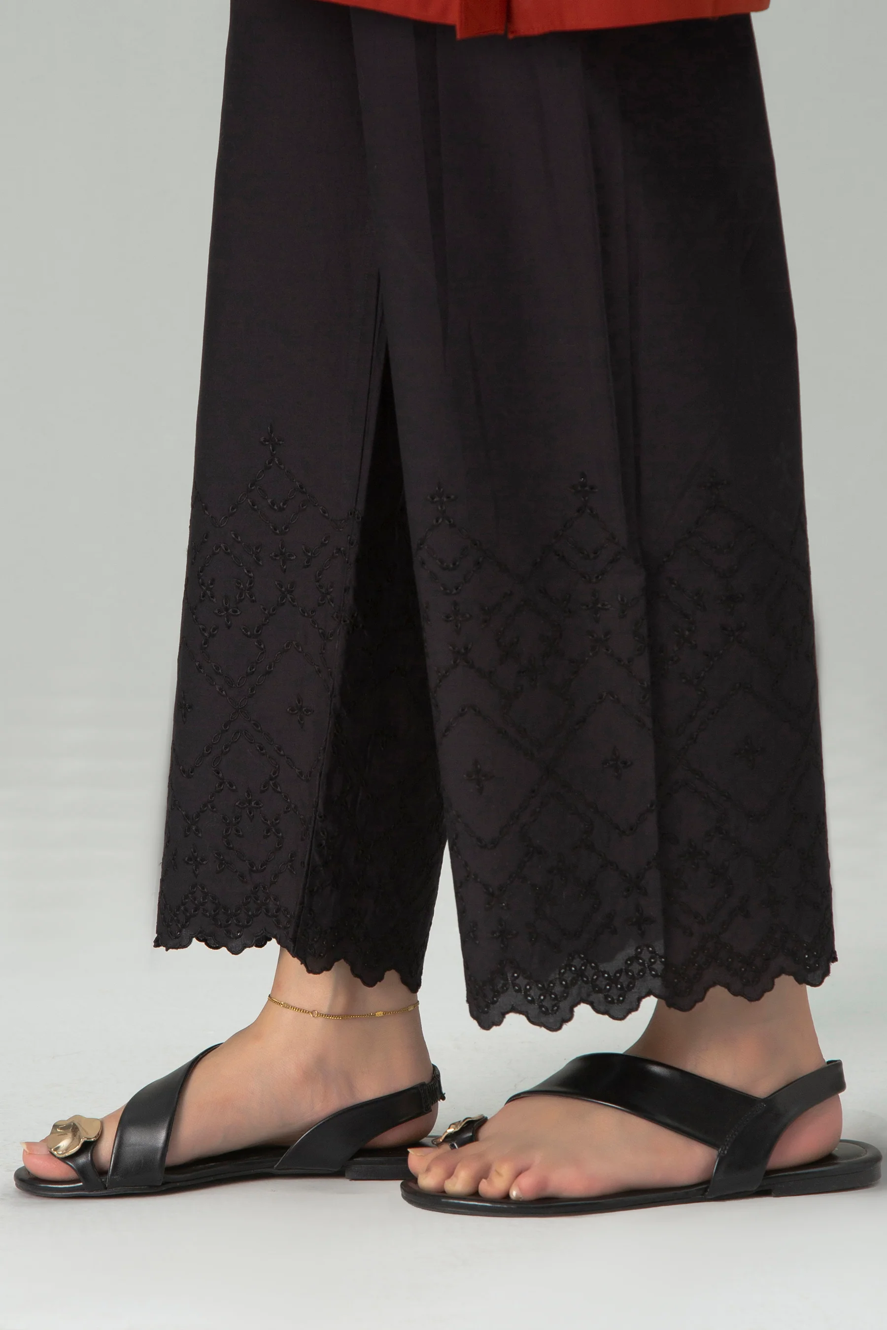 CHIKANKARI CAMBRIC CULOTTES - Image 3