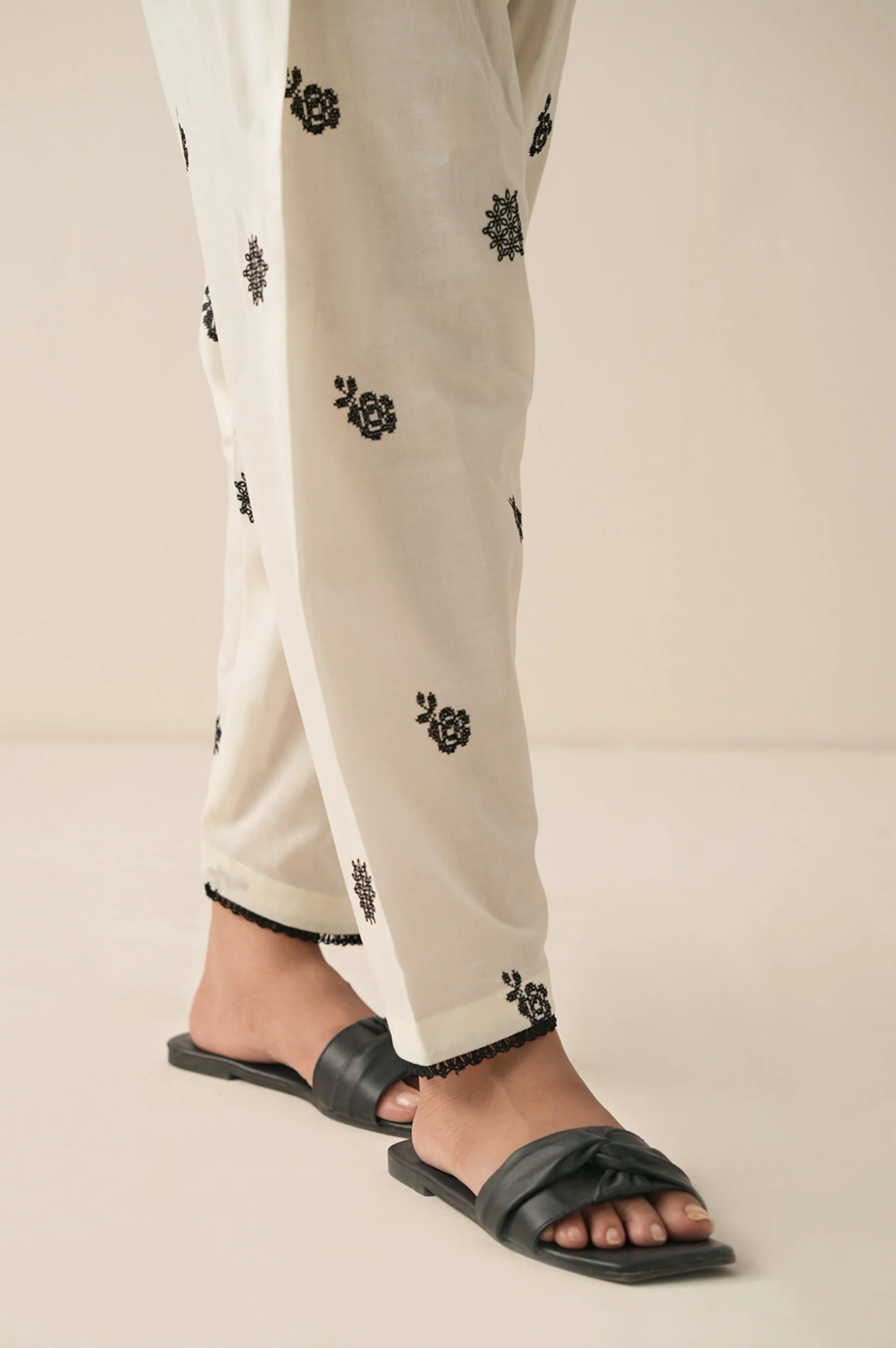 Embroidered Cambric Shalwar - Image 2
