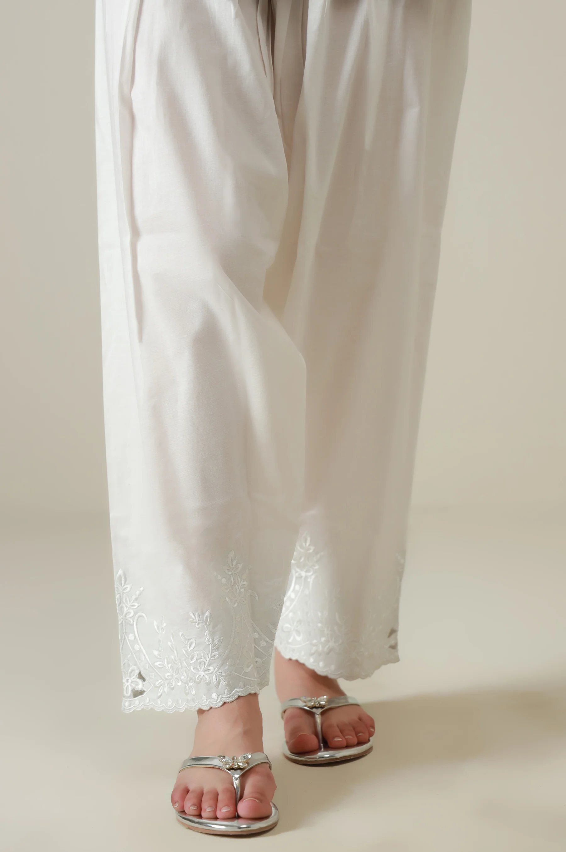 Embroidered Cambric Shalwar - Image 2