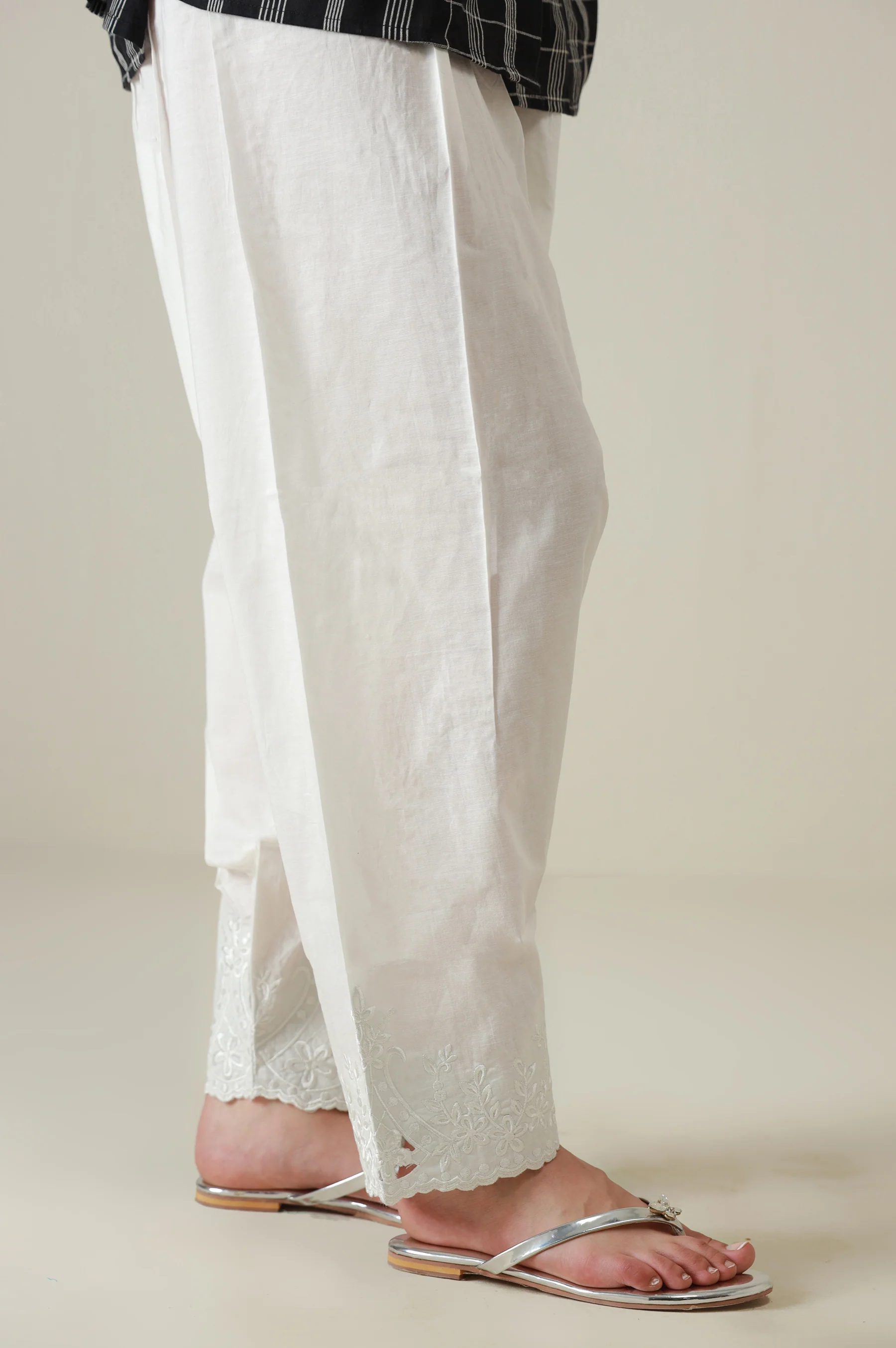 Embroidered Cambric Shalwar - Image 3