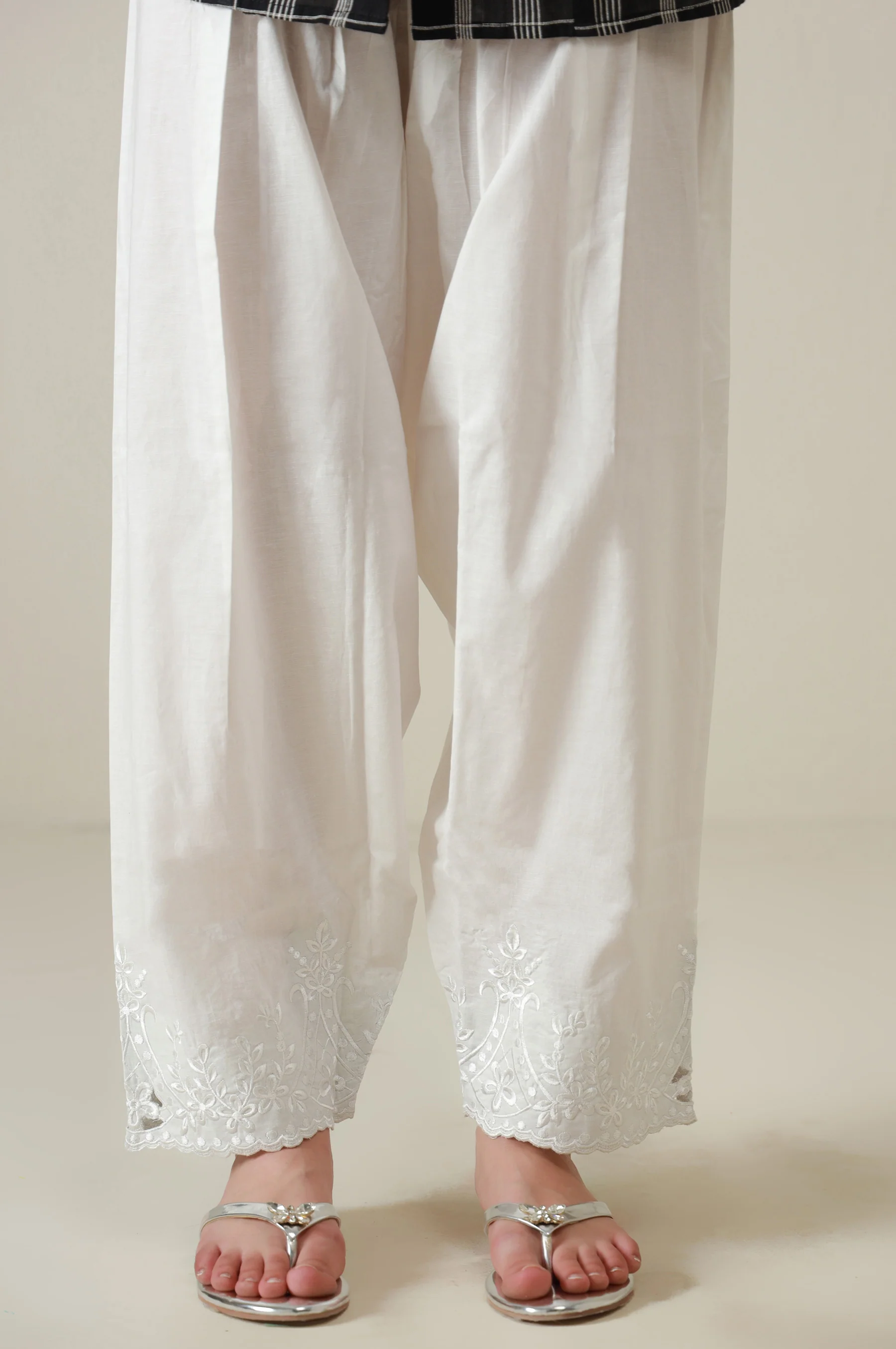Embroidered Cambric Shalwar - Image 4