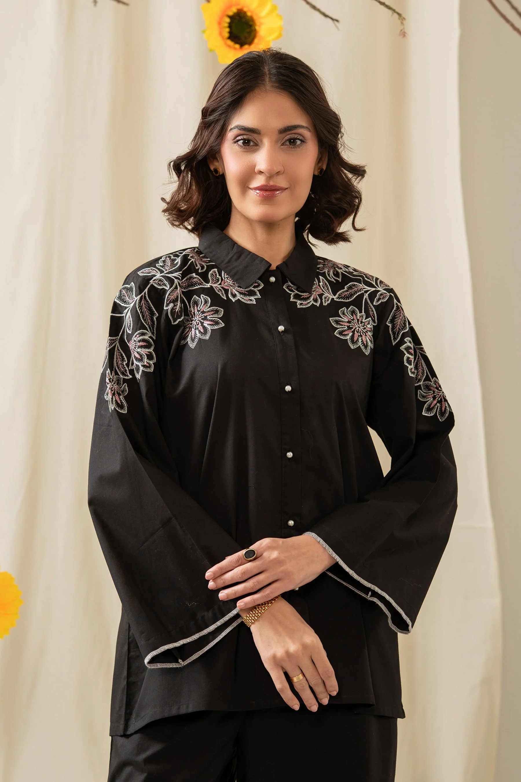 EMBROIDERED CAMBRIC CO-ORD SET (FACTORY E-OUTLET) - Image 2
