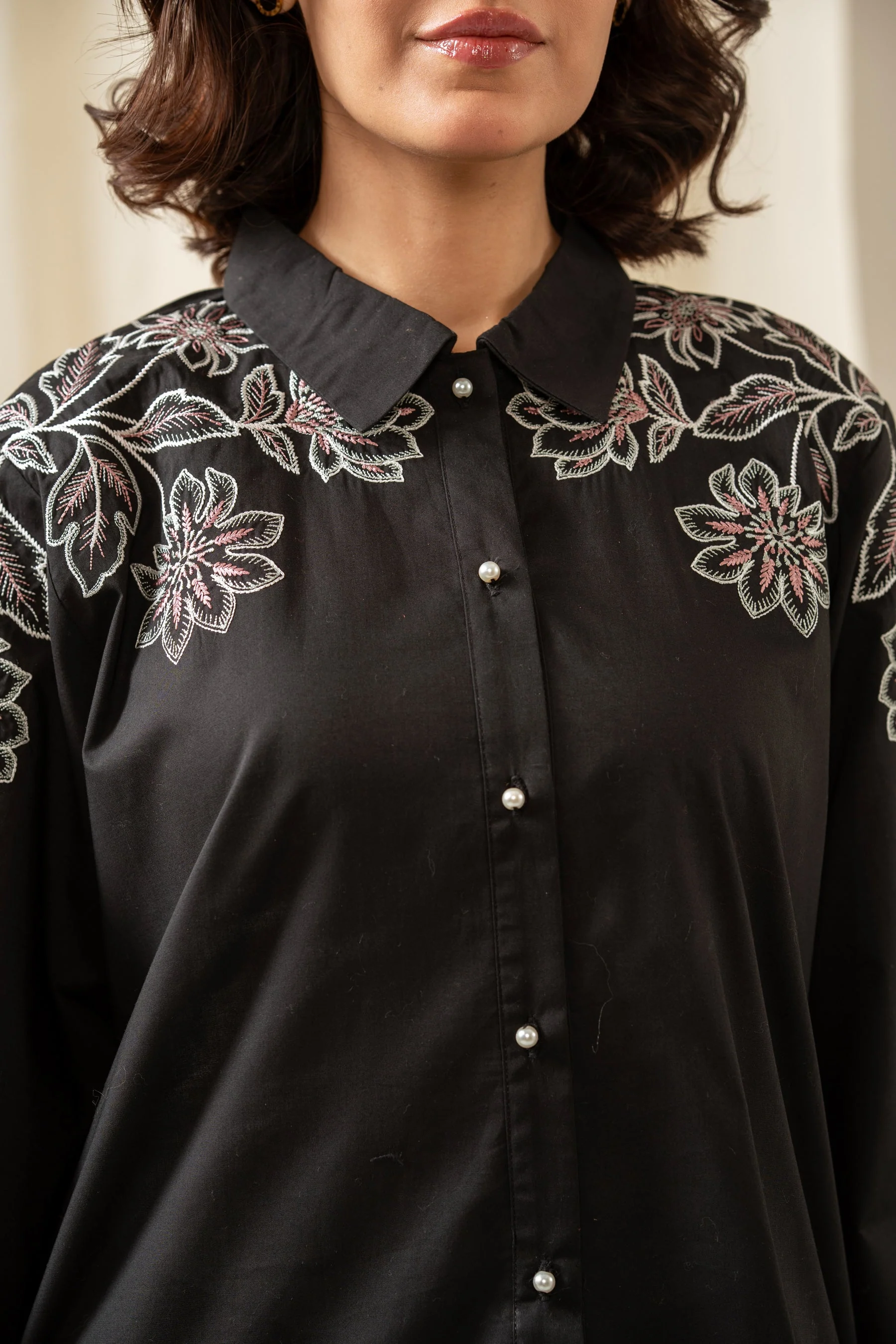 EMBROIDERED CAMBRIC CO-ORD SET (FACTORY E-OUTLET) - Image 4