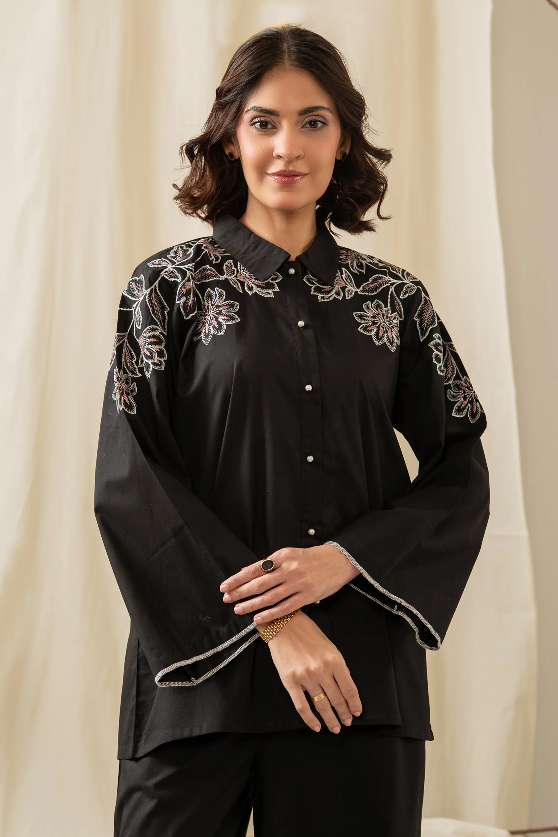 EMBROIDERED CAMBRIC CO-ORD SET - Image 4