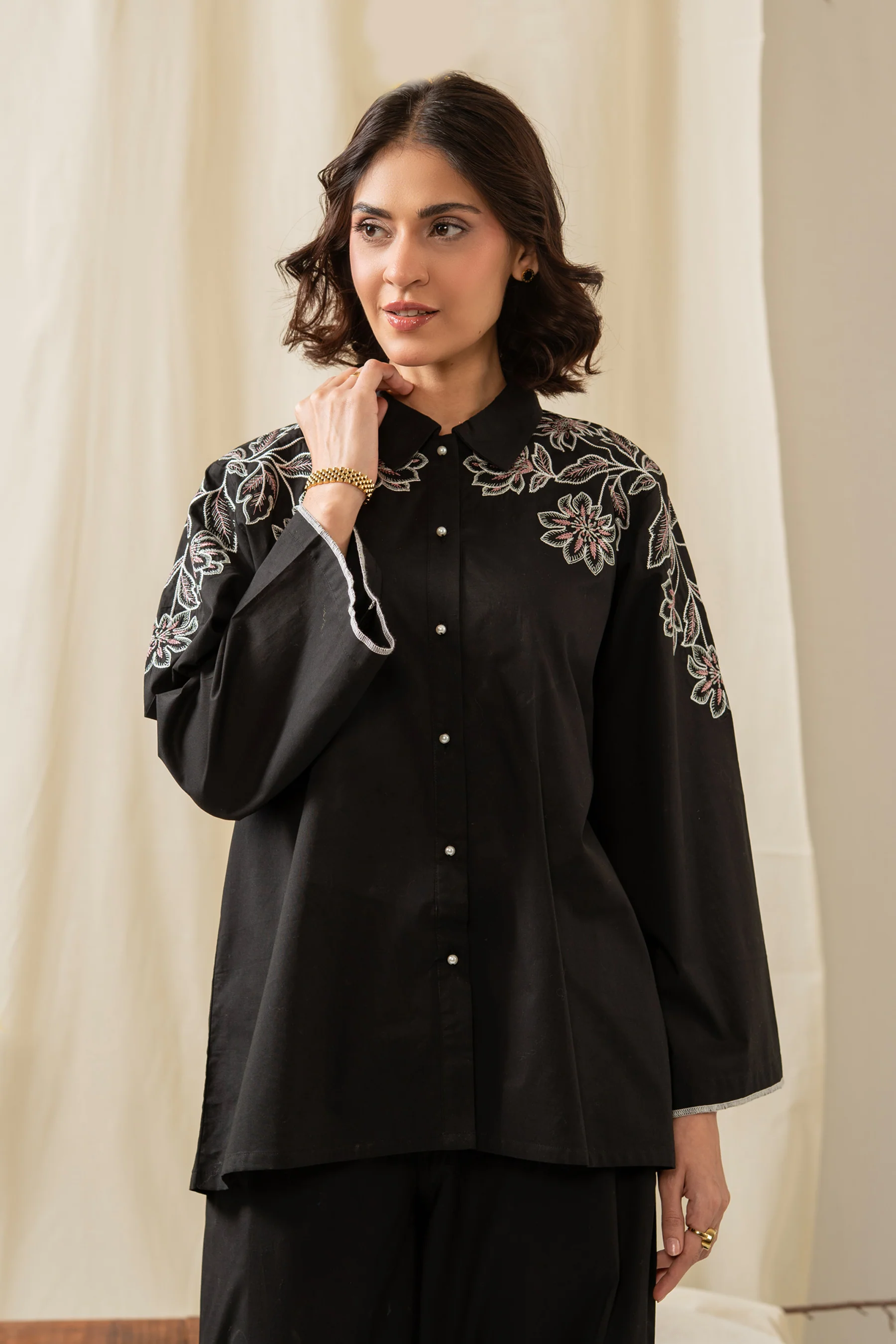 EMBROIDERED CAMBRIC CO-ORD SET - Image 5