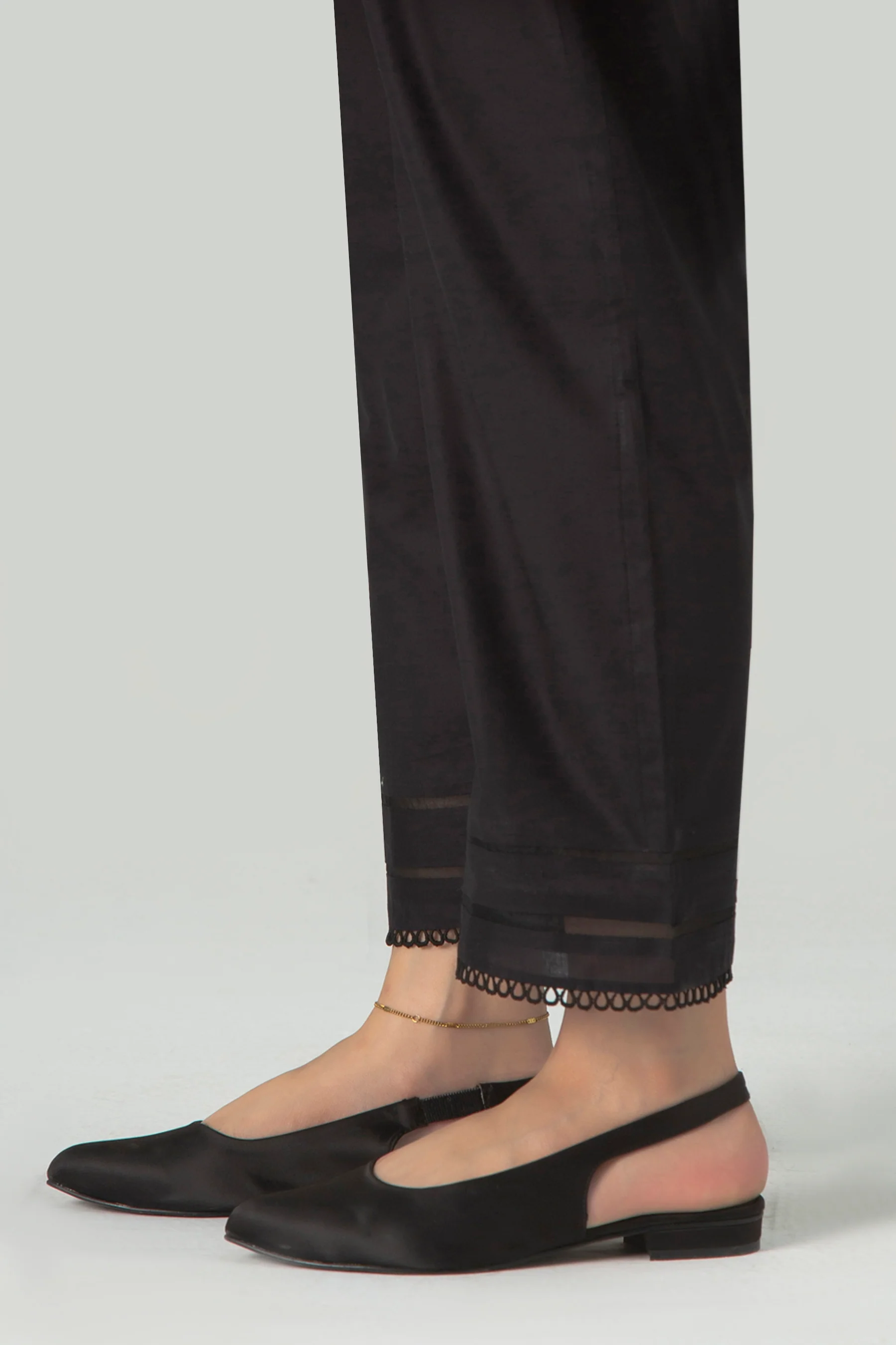 EMBROIDERED CAMBRIC STRAIGHT PANTS - Image 2