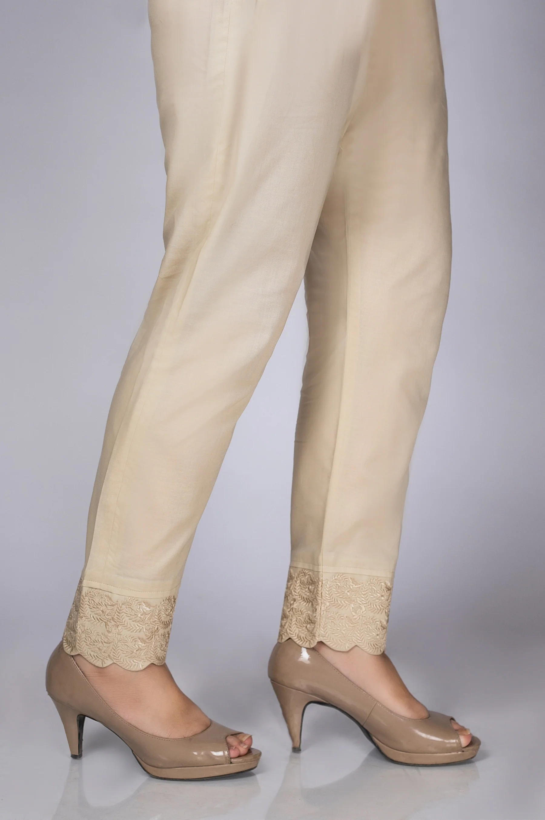 Embroidered Cigarette Pants - Image 2