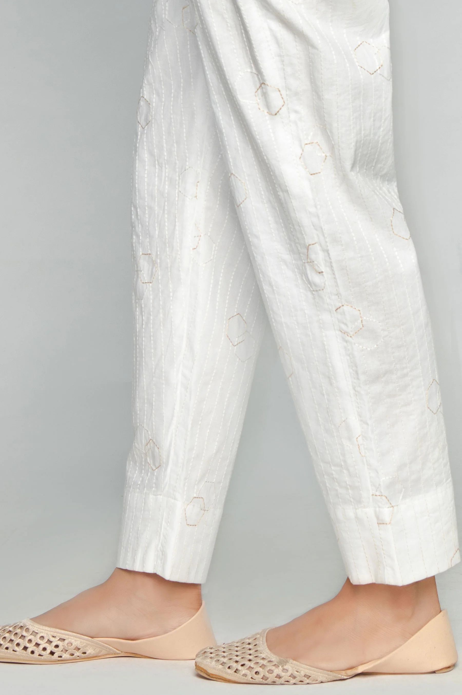 Embroidered Cigarette Pants - Image 2