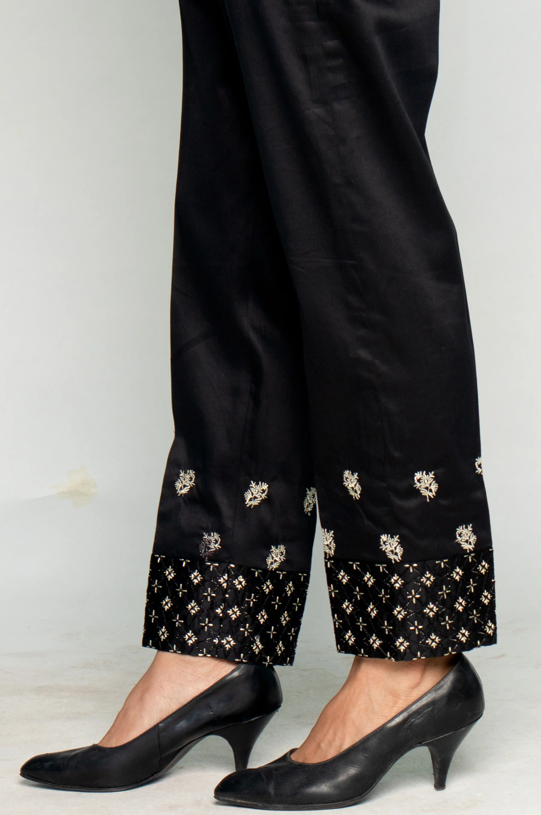 Embroidered Cigarette Pants - Image 2