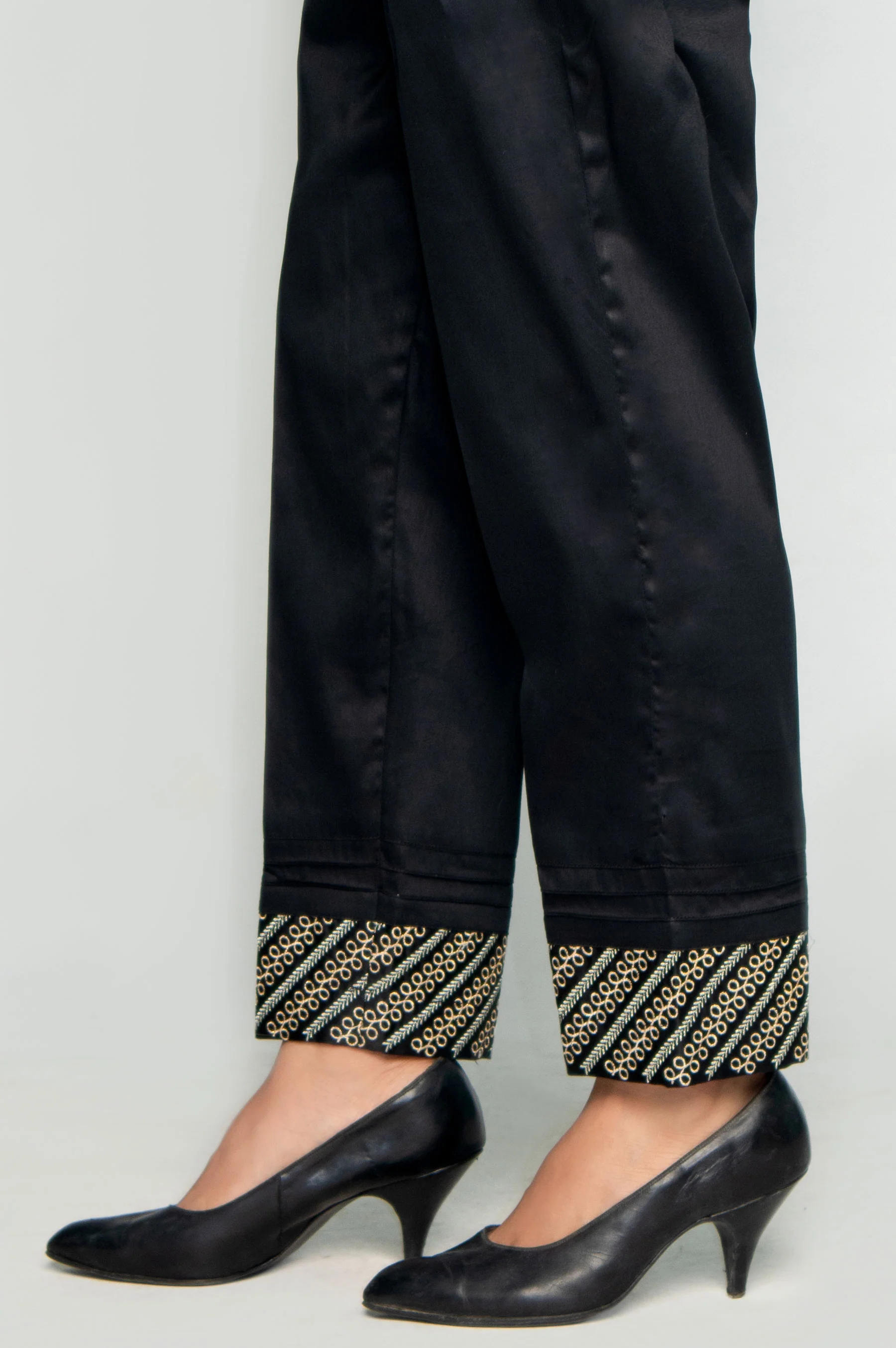 Embroidered Cigarette Pants - Image 2
