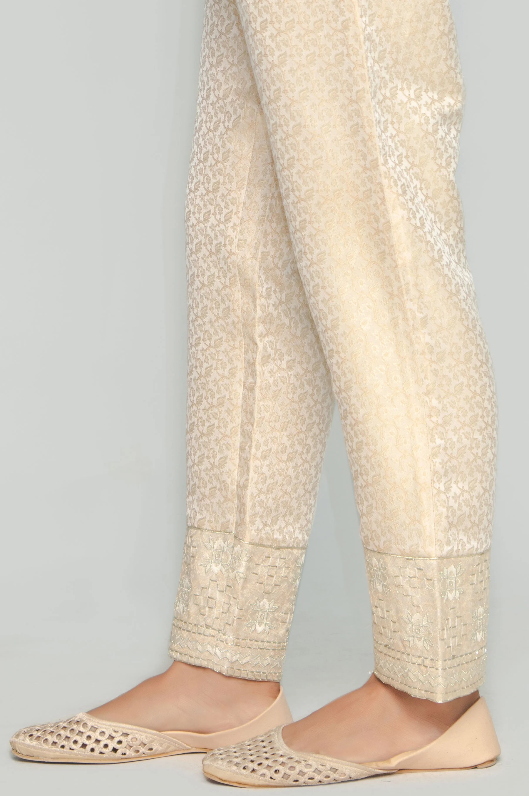 Embroidered Cigarette Pants - Image 2