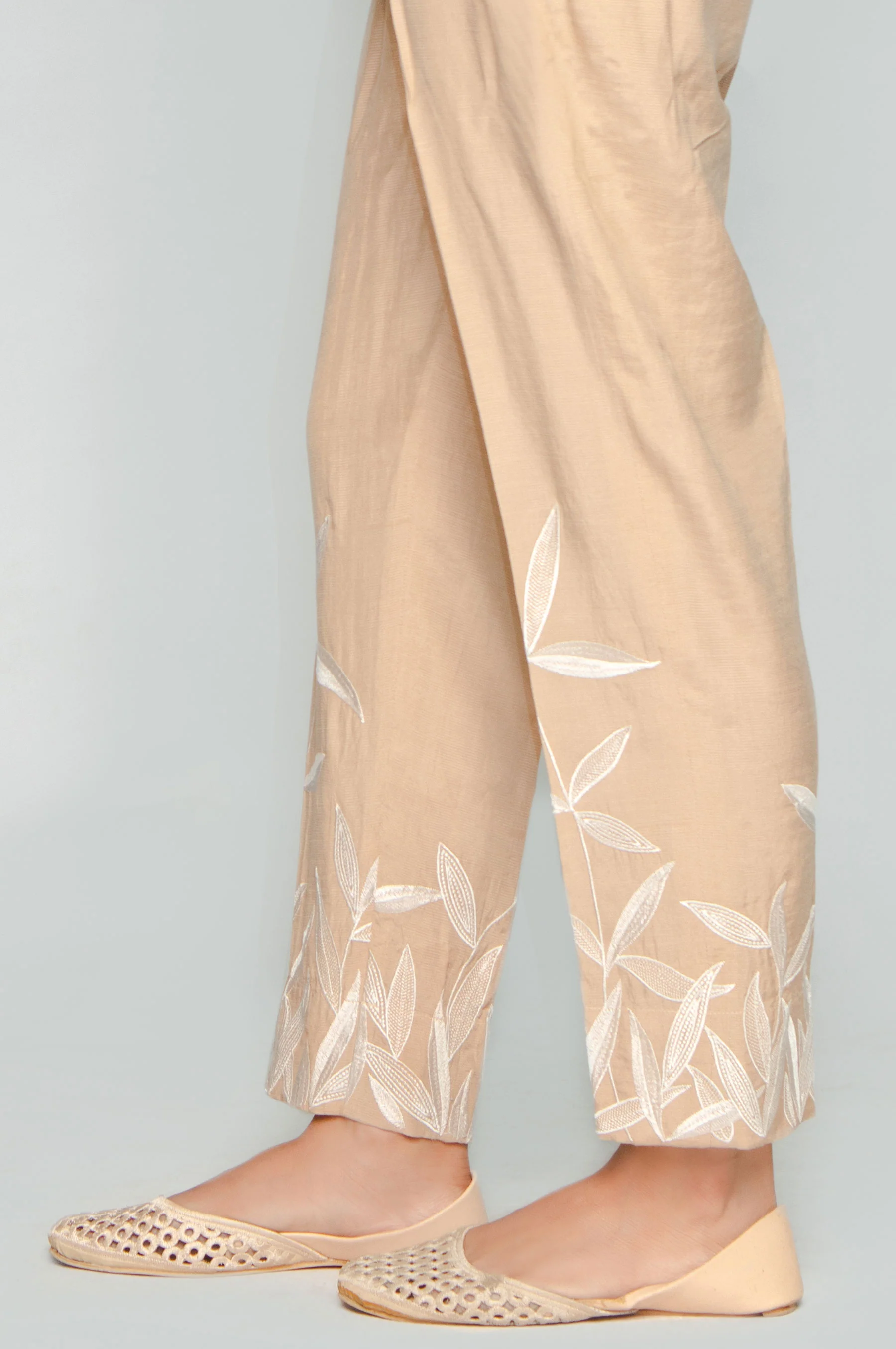 Embroidered Cigarette Pants - Image 2