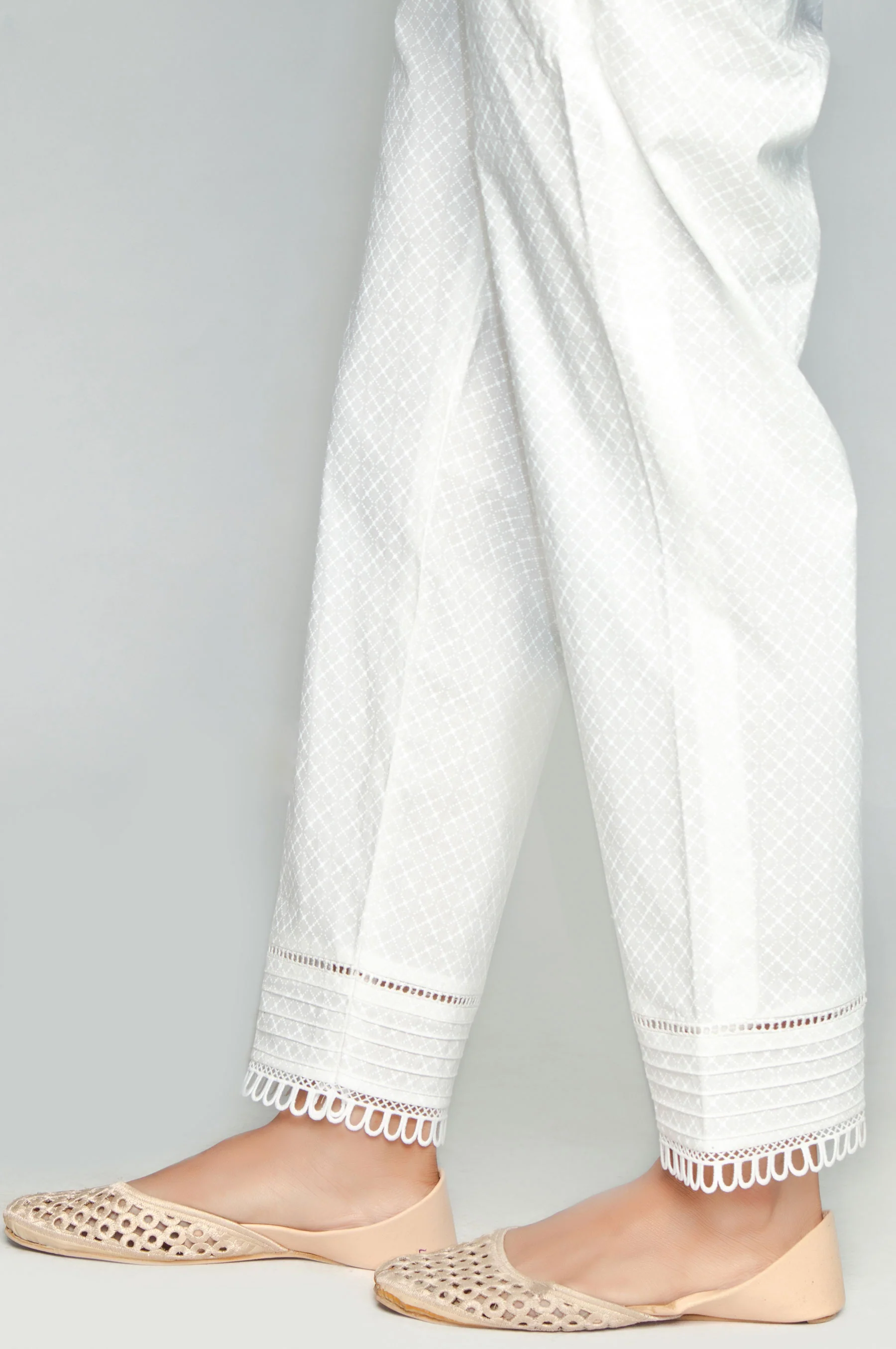 Embroidered Cigarette Pants - Image 2