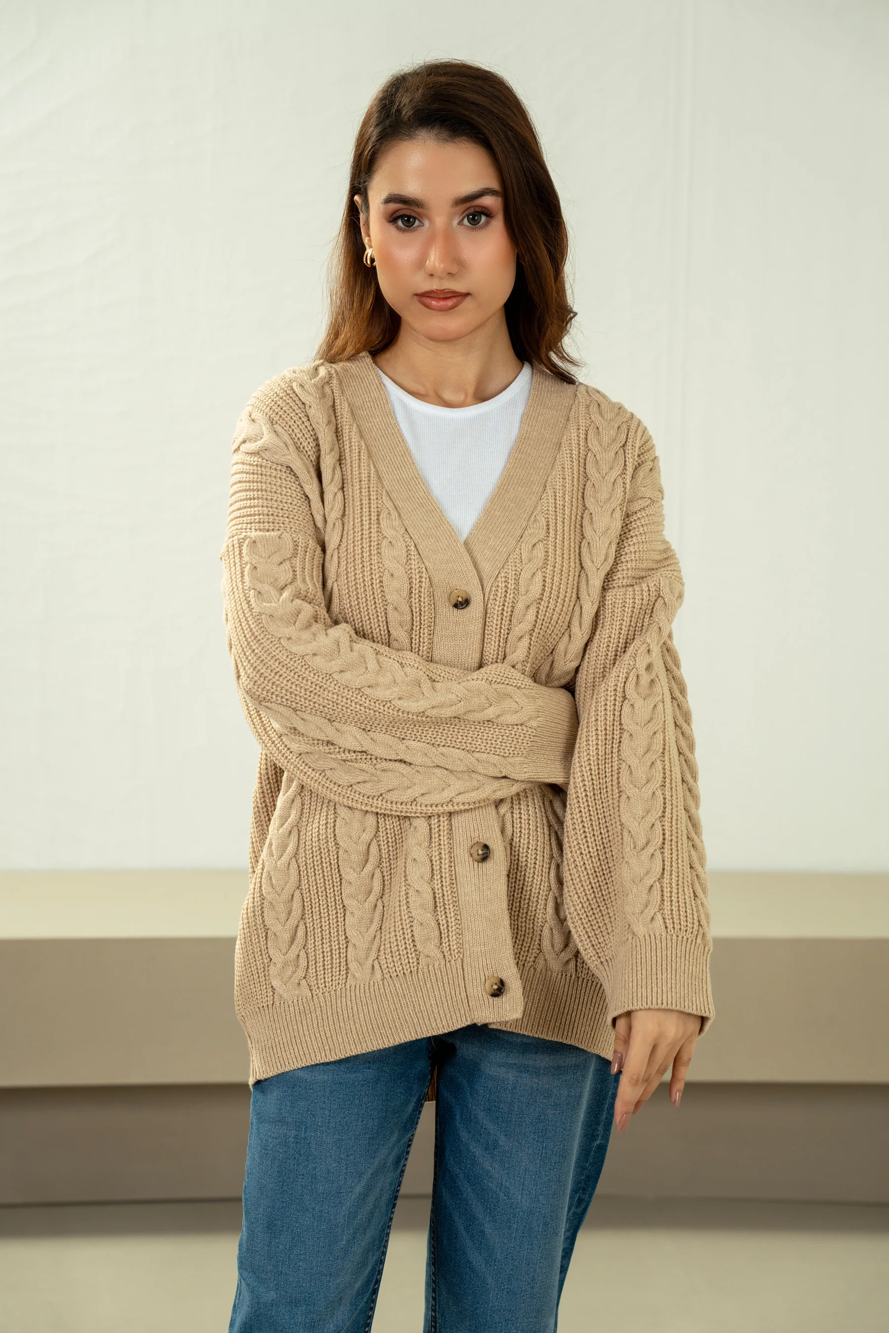 STYLIZED BUTTON DOWN CARDIGAN - Image 3