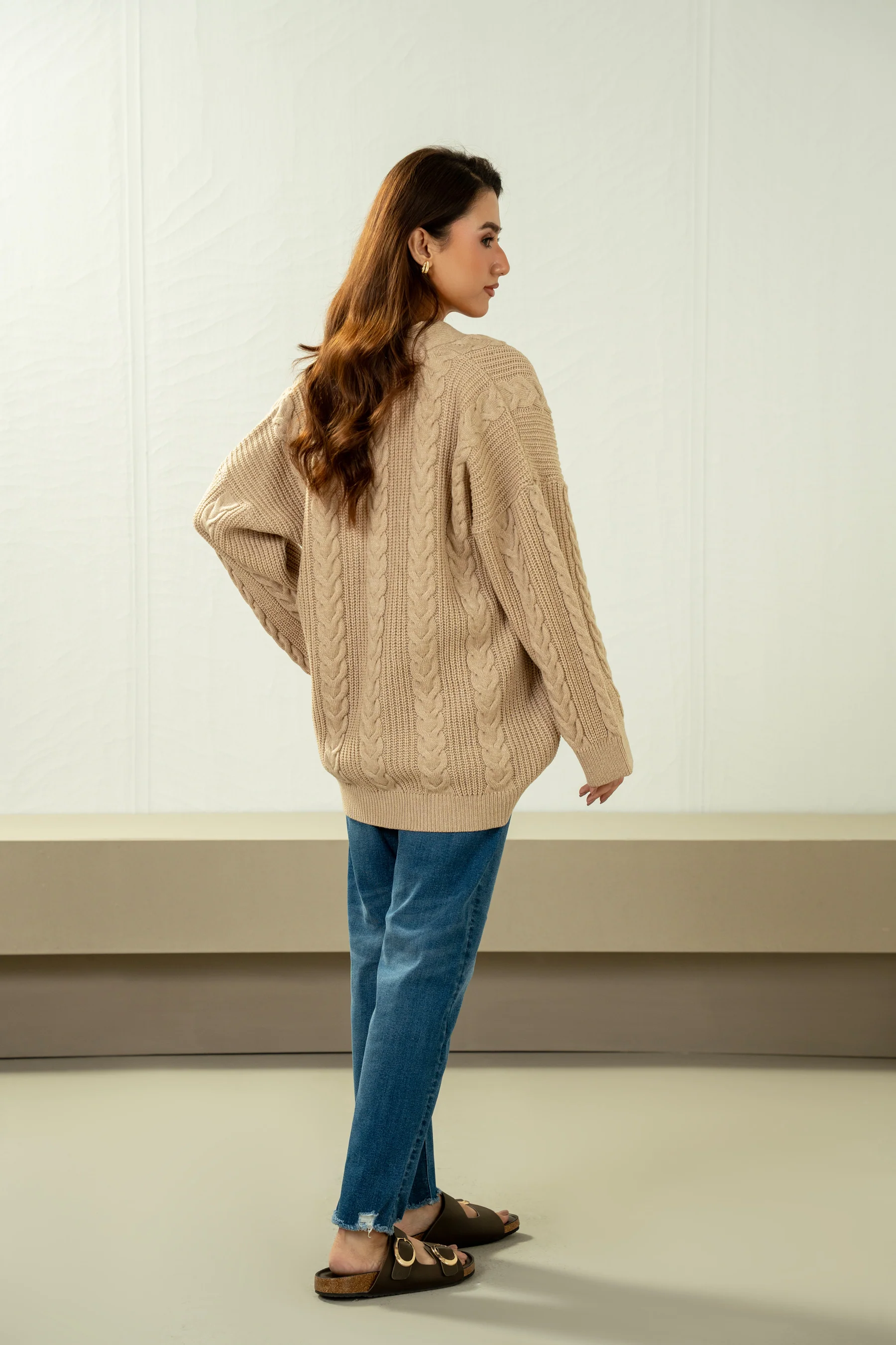 STYLIZED BUTTON DOWN CARDIGAN - Image 4