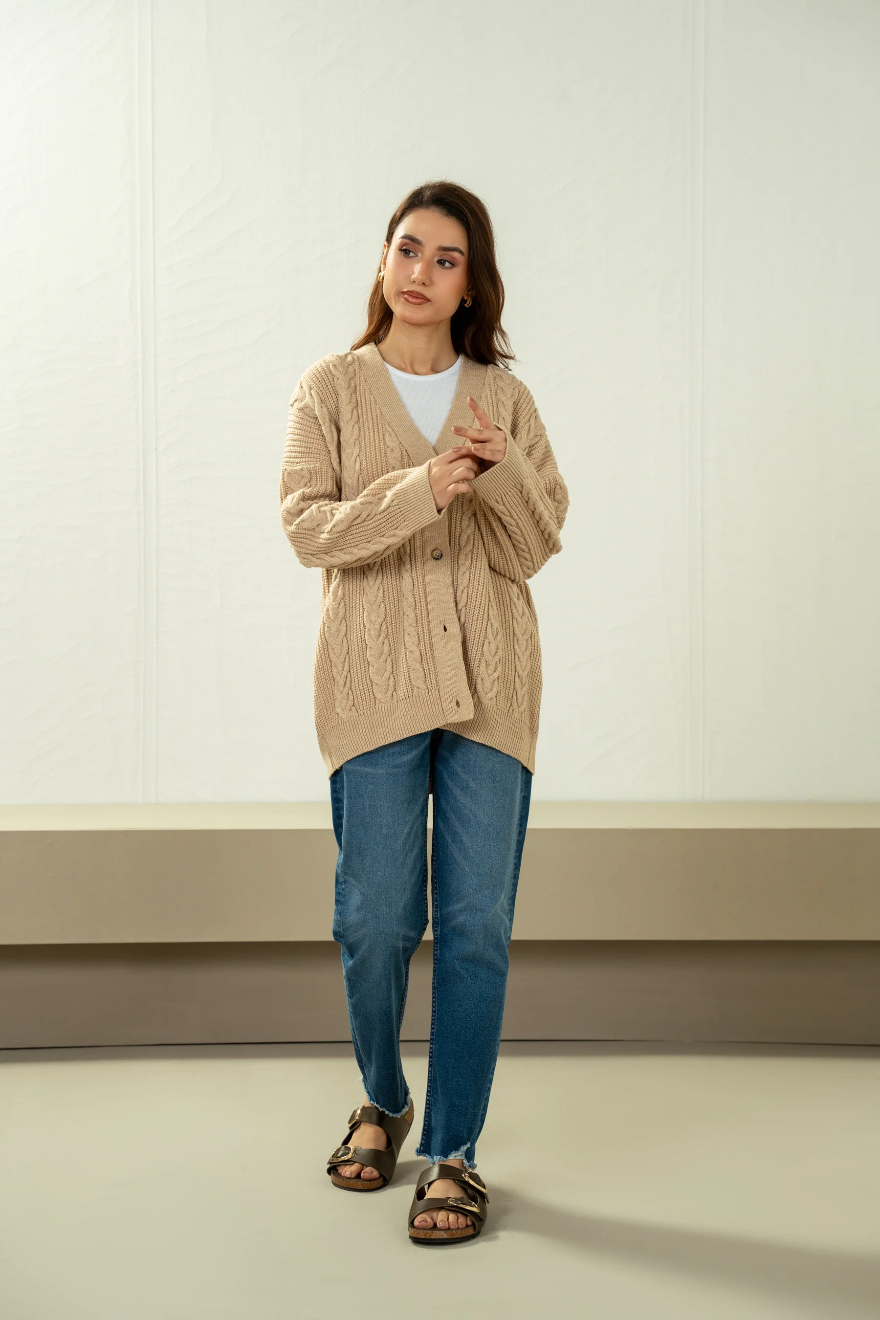 STYLIZED BUTTON DOWN CARDIGAN - Image 6