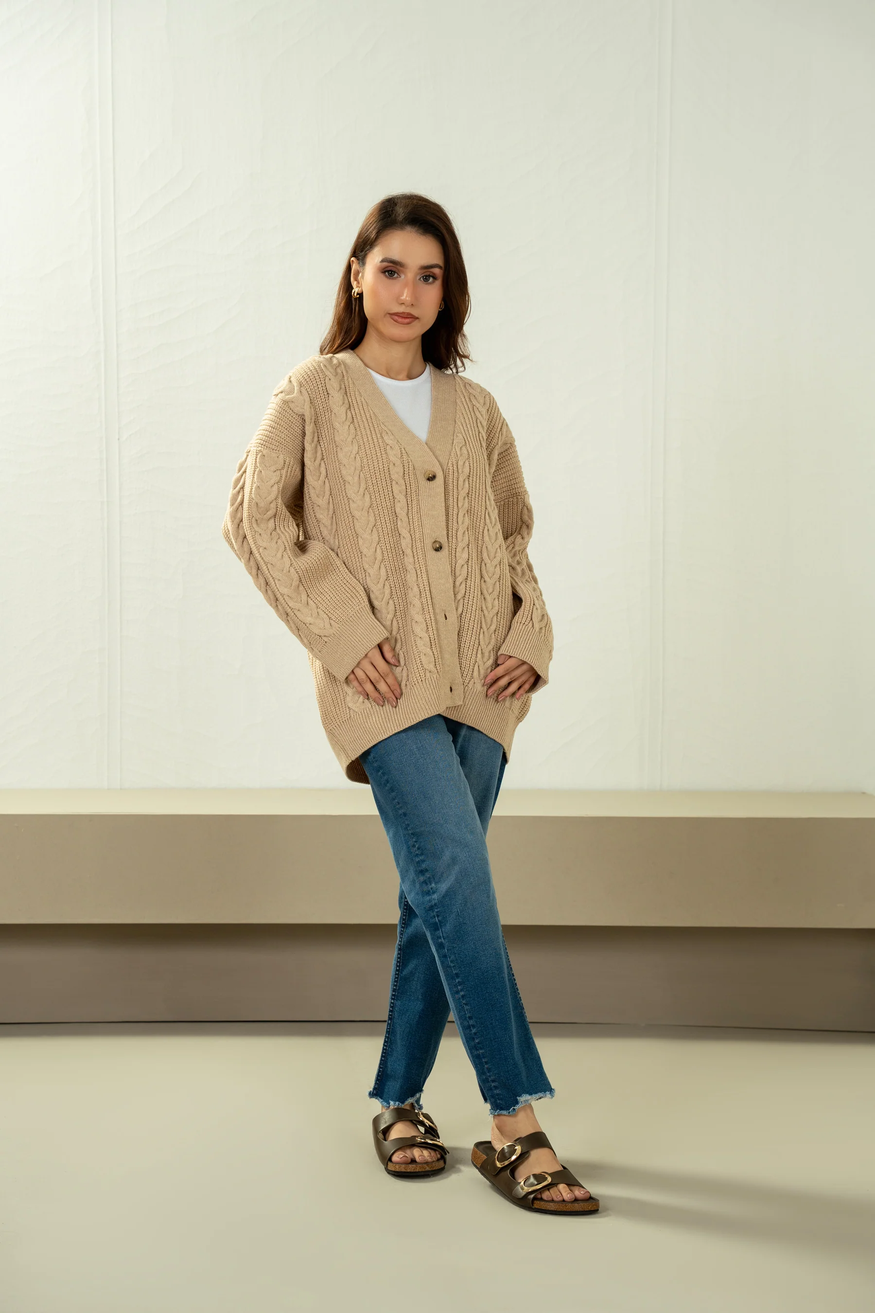 STYLIZED BUTTON DOWN CARDIGAN - Image 7