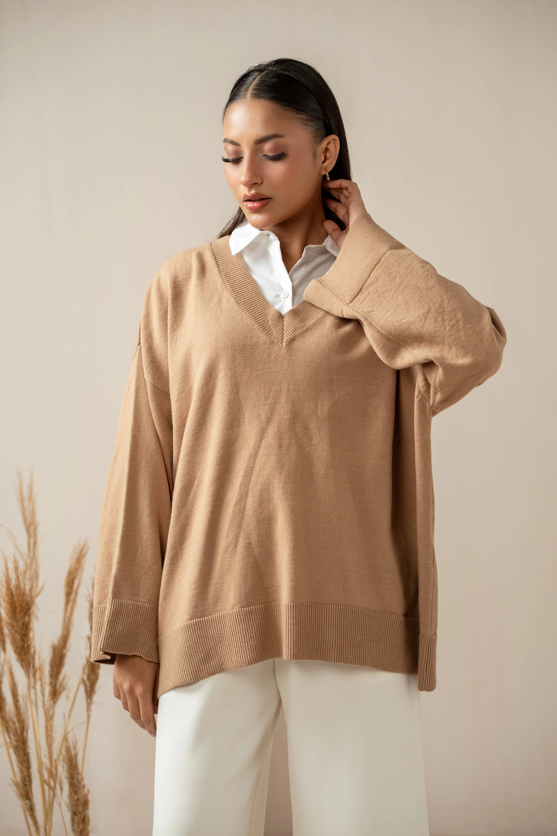 STYLIZED PULLOVER SWEATER - Image 6