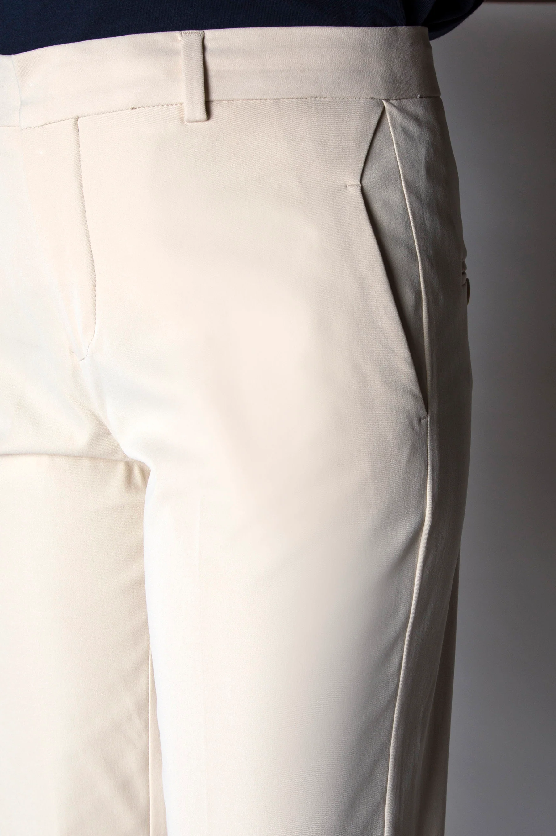 Straight Fit Formal Pants - Ivory - Image 5