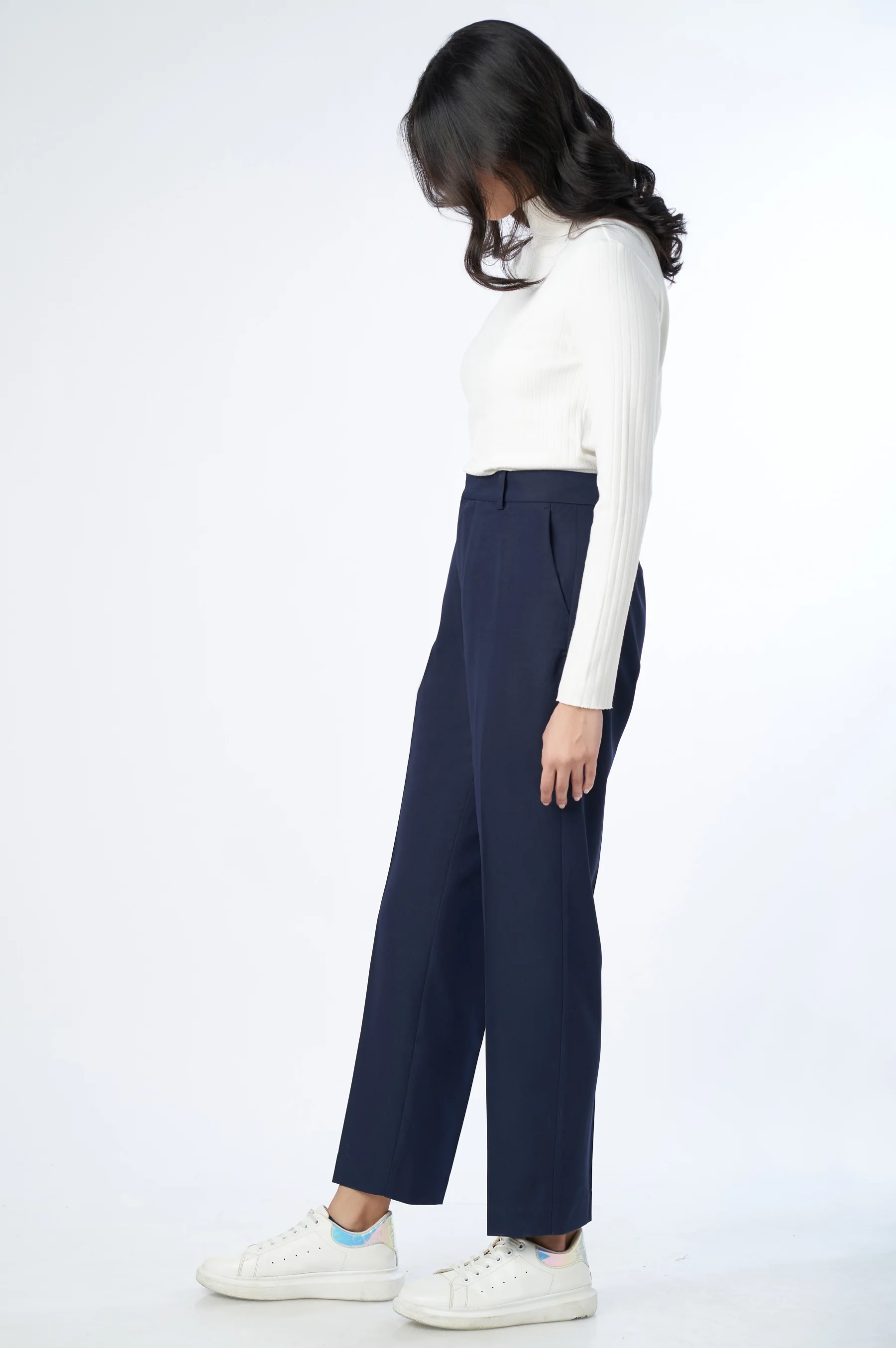 Straight Fit Formal Pants - Midnight Blue - Image 4