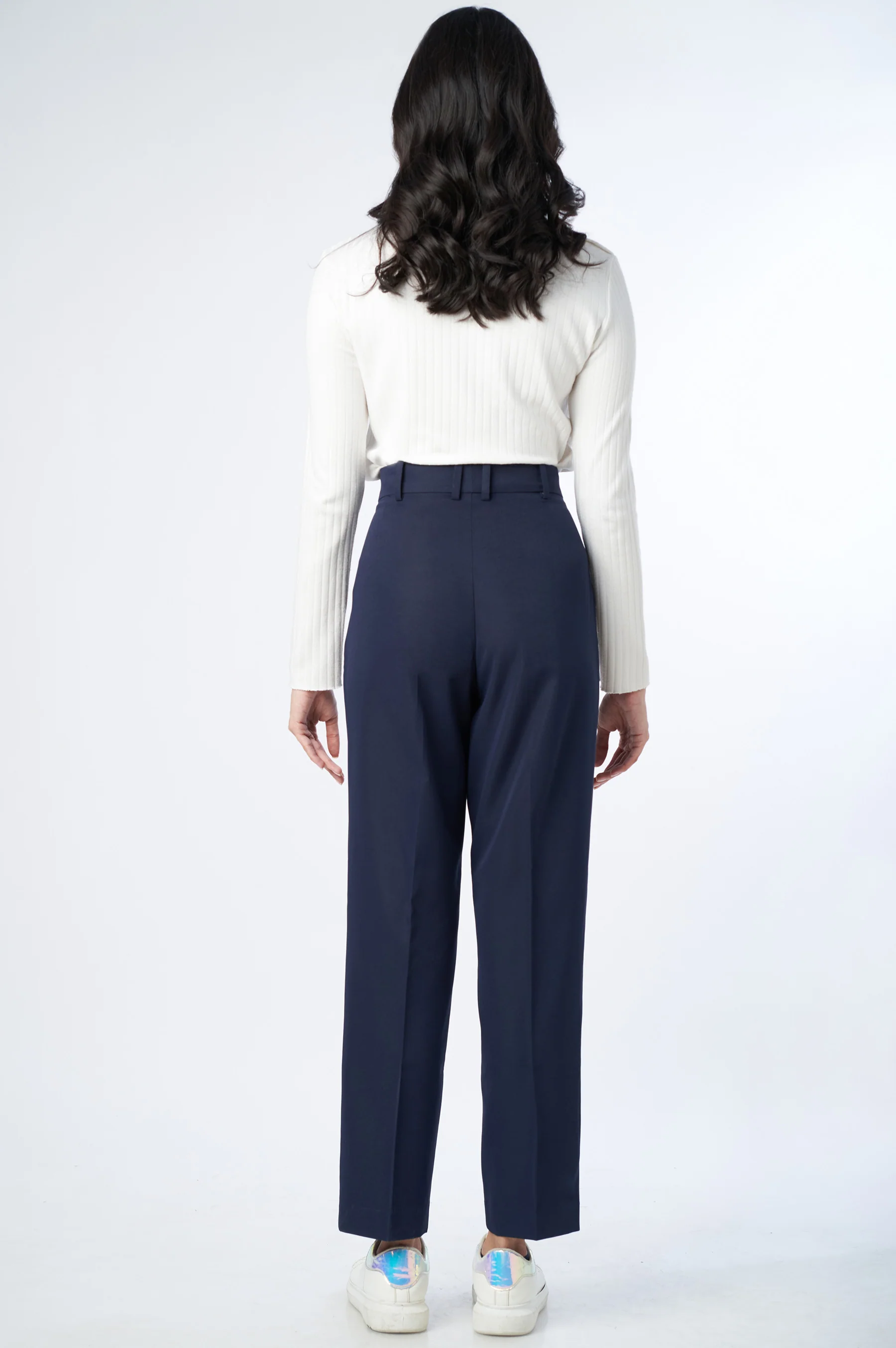 Straight Fit Formal Pants - Midnight Blue - Image 5