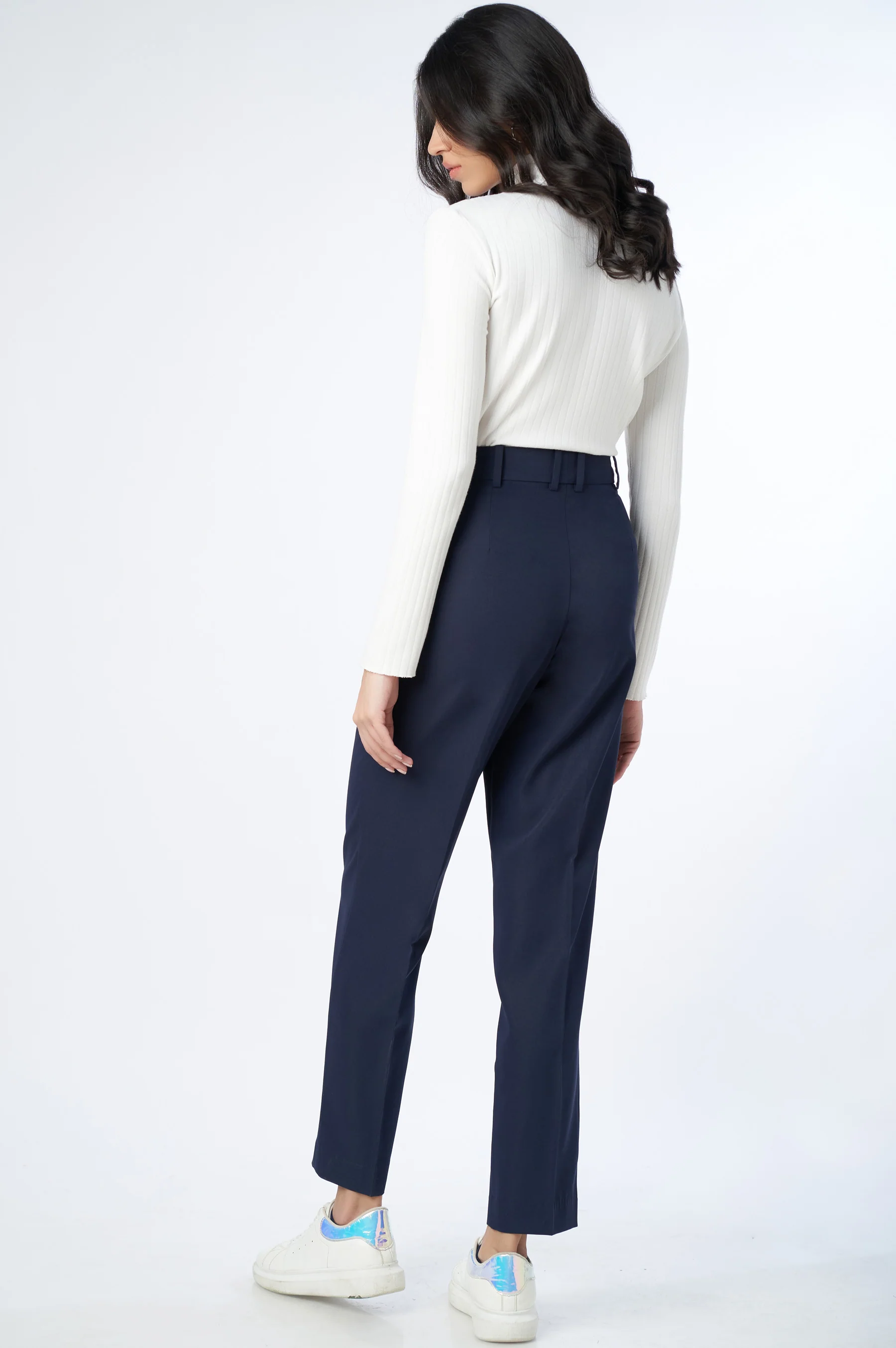 Straight Fit Formal Pants - Midnight Blue - Image 6