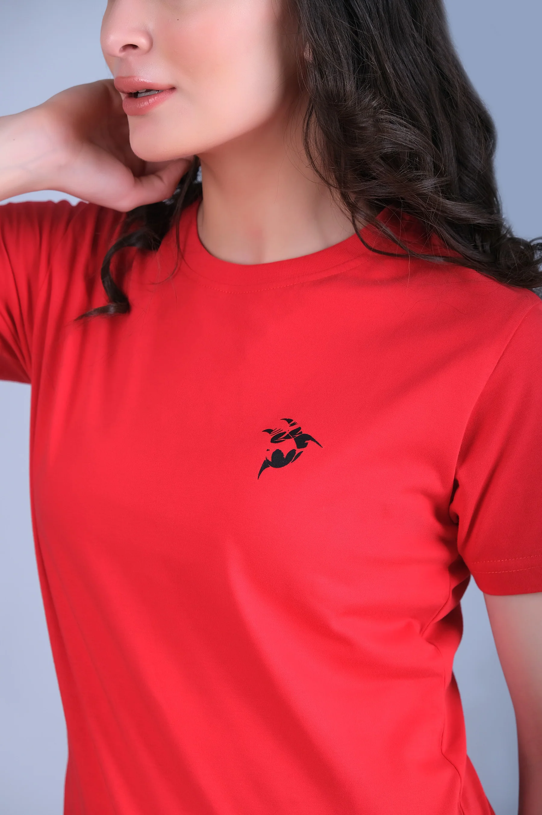 Round Neck Red T-Shirt - Image 3