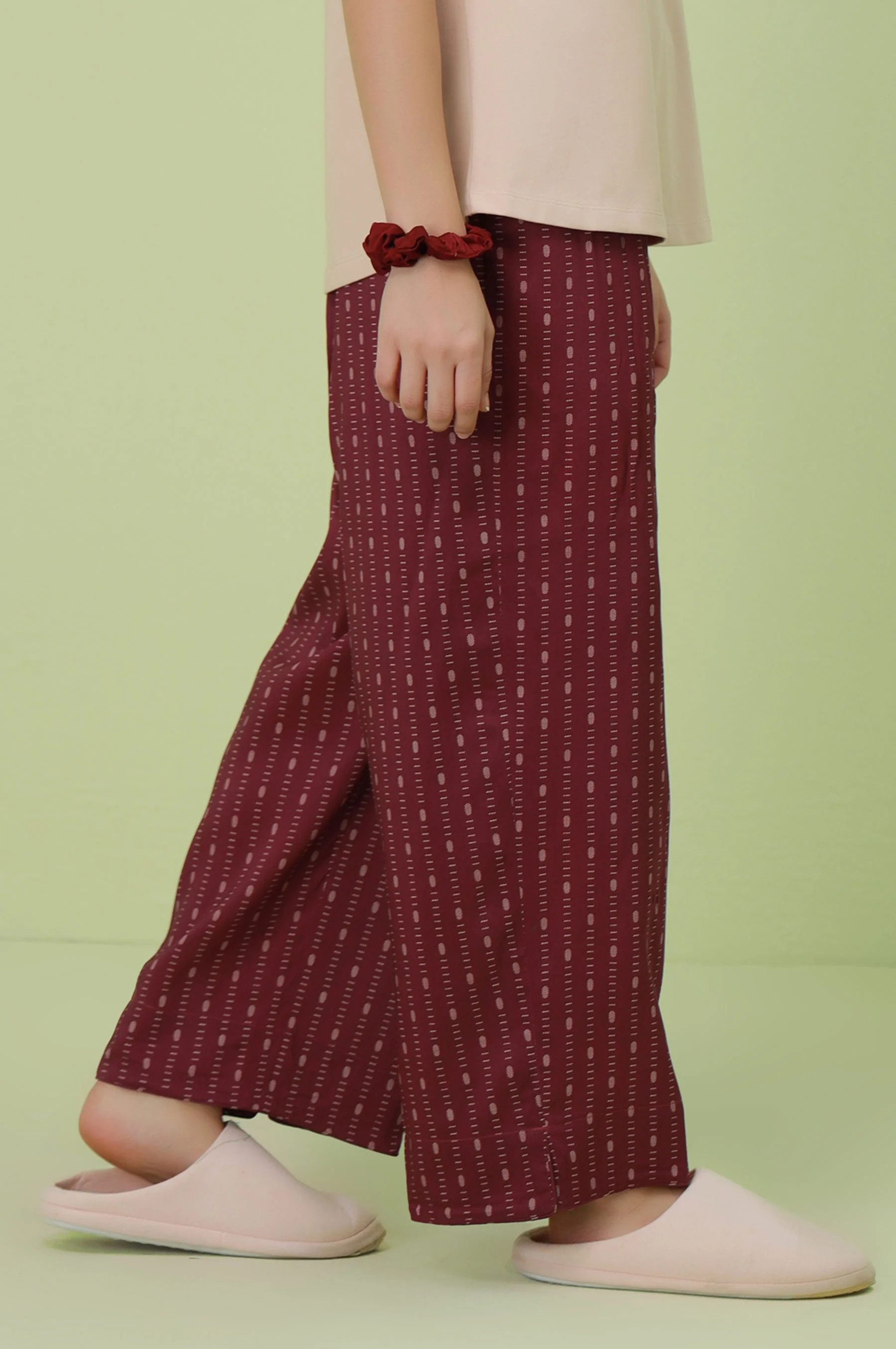 Basic Cambric Bottom - Maroon - Image 2