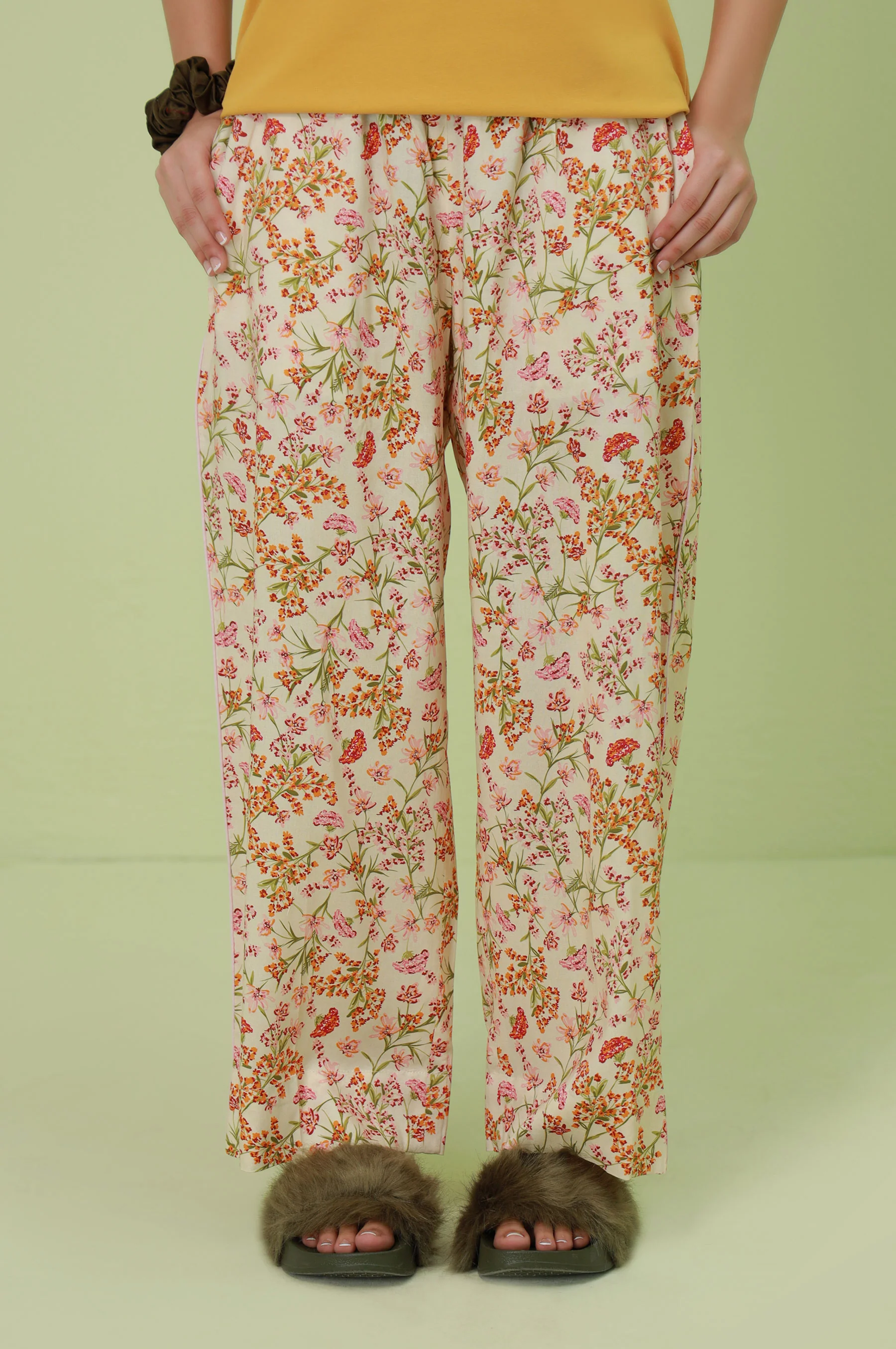 Basic Linen Viscose Bottom - Off White