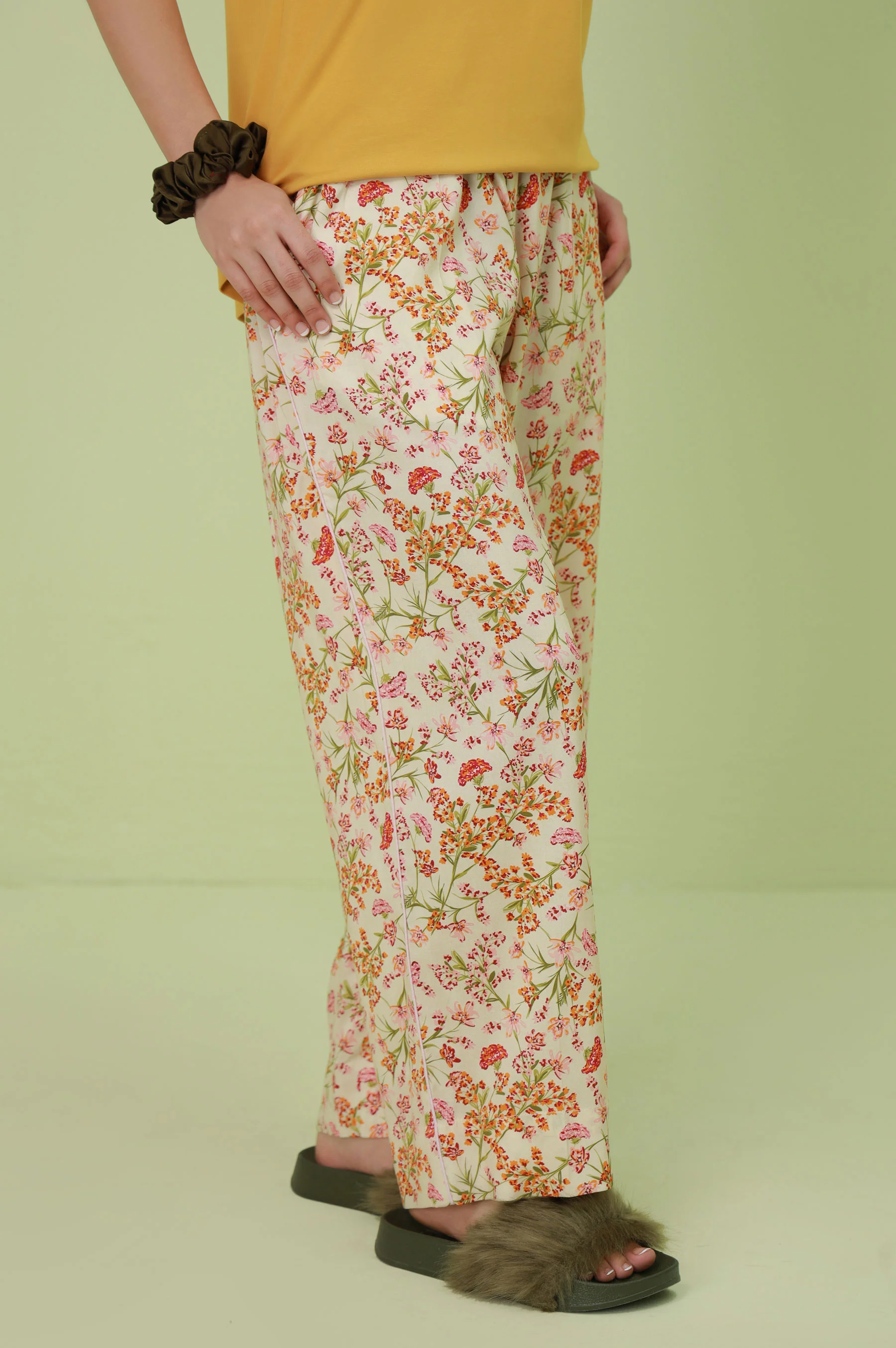 Basic Linen Viscose Bottom - Off White - Image 2