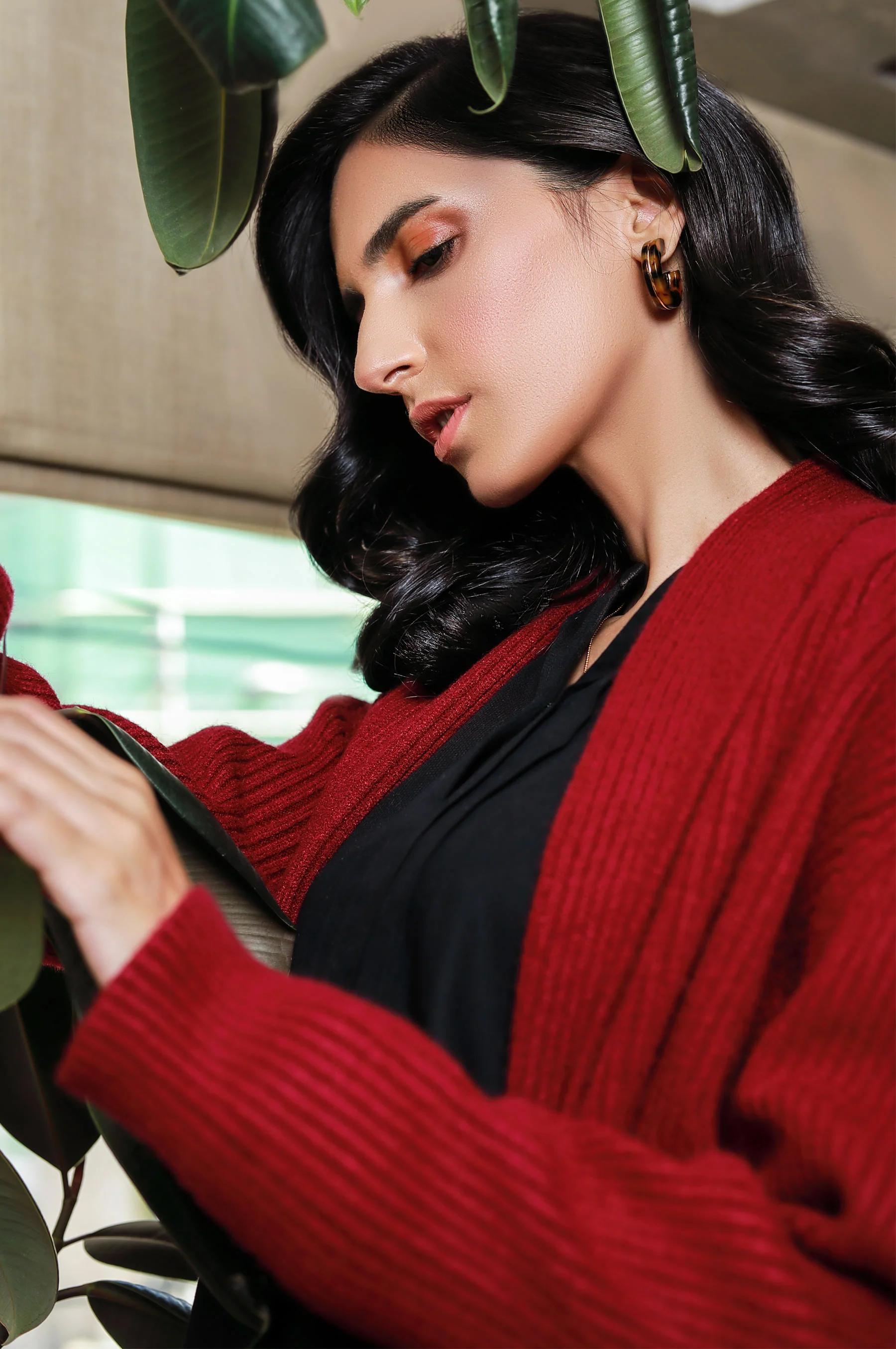 Open Front Shawlneck Cardigan - Image 3