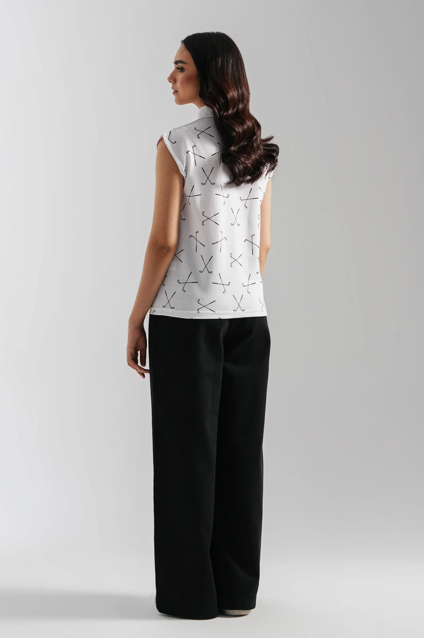SLEEVELESS PRINTED POLO - Image 4