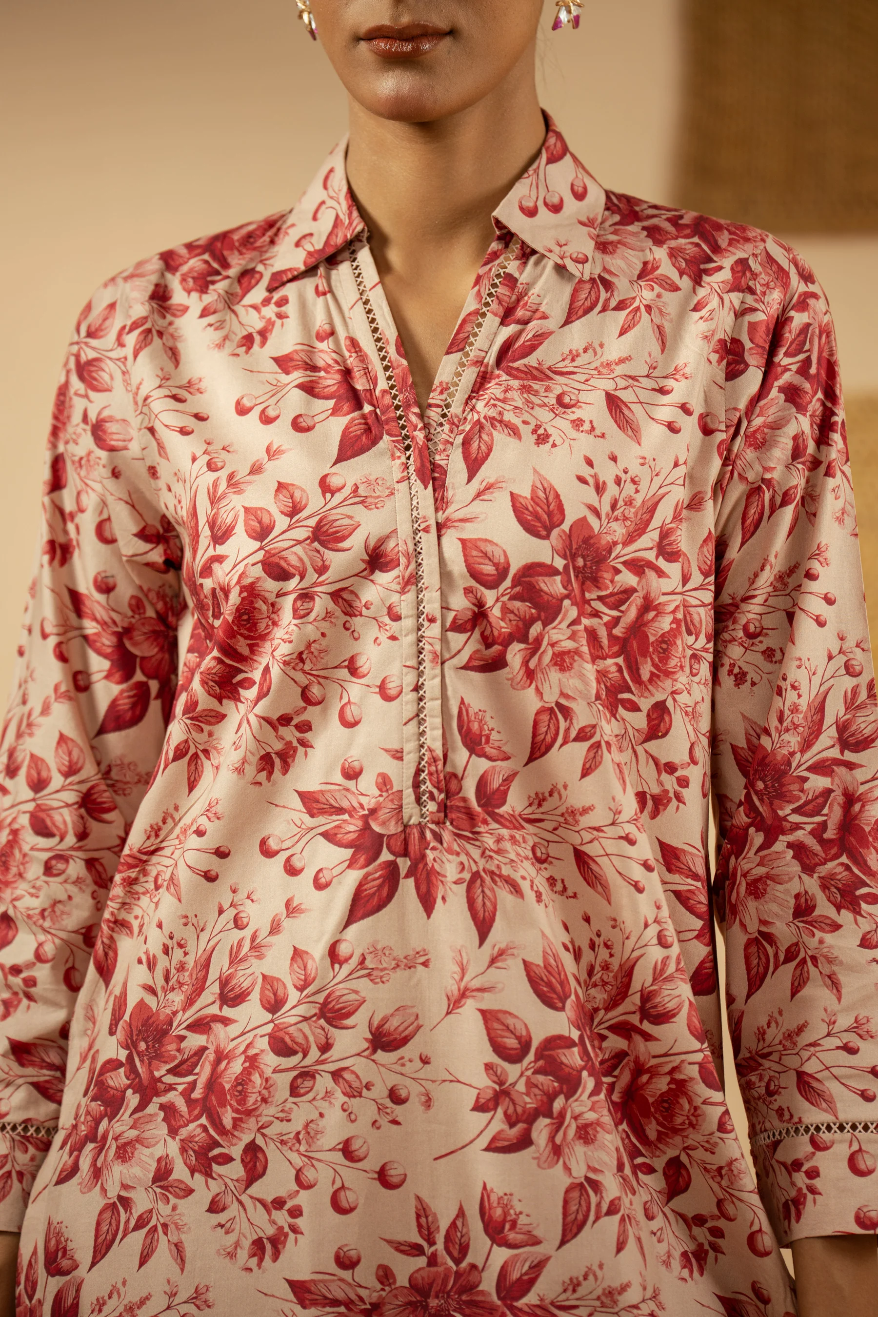 PRINTED CAMBRIC STITCHED 2 PIECE SUIT - Image 2