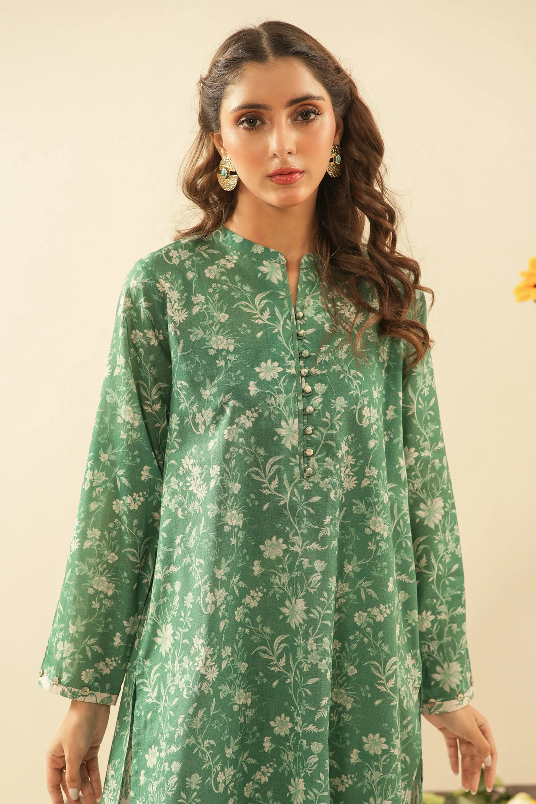 PRINTED CAMBRIC STITCHED 2 PIECE SUIT - Image 4