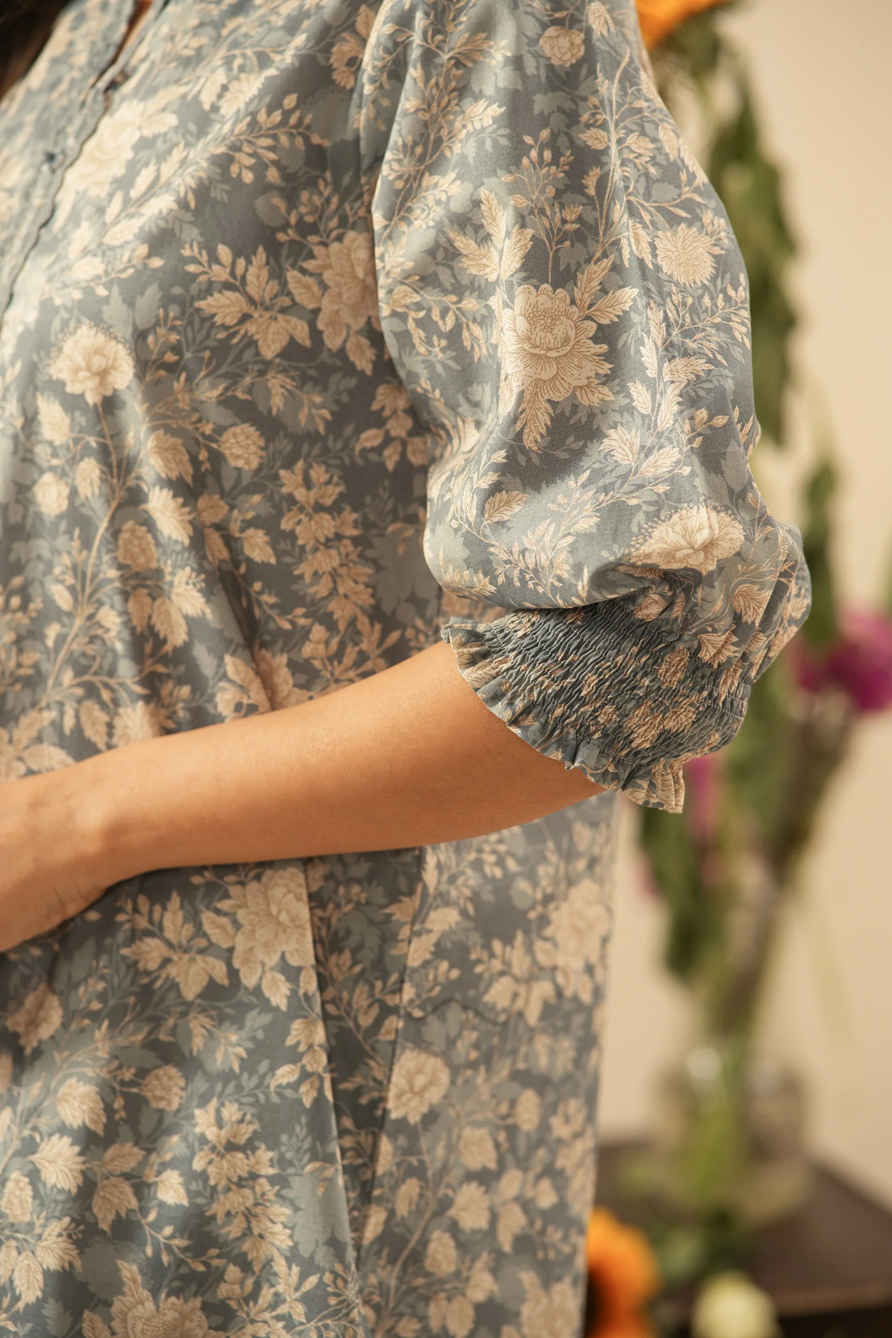 PRINTED CAMBRIC STITCHED 2 PIECE SUIT - Image 5