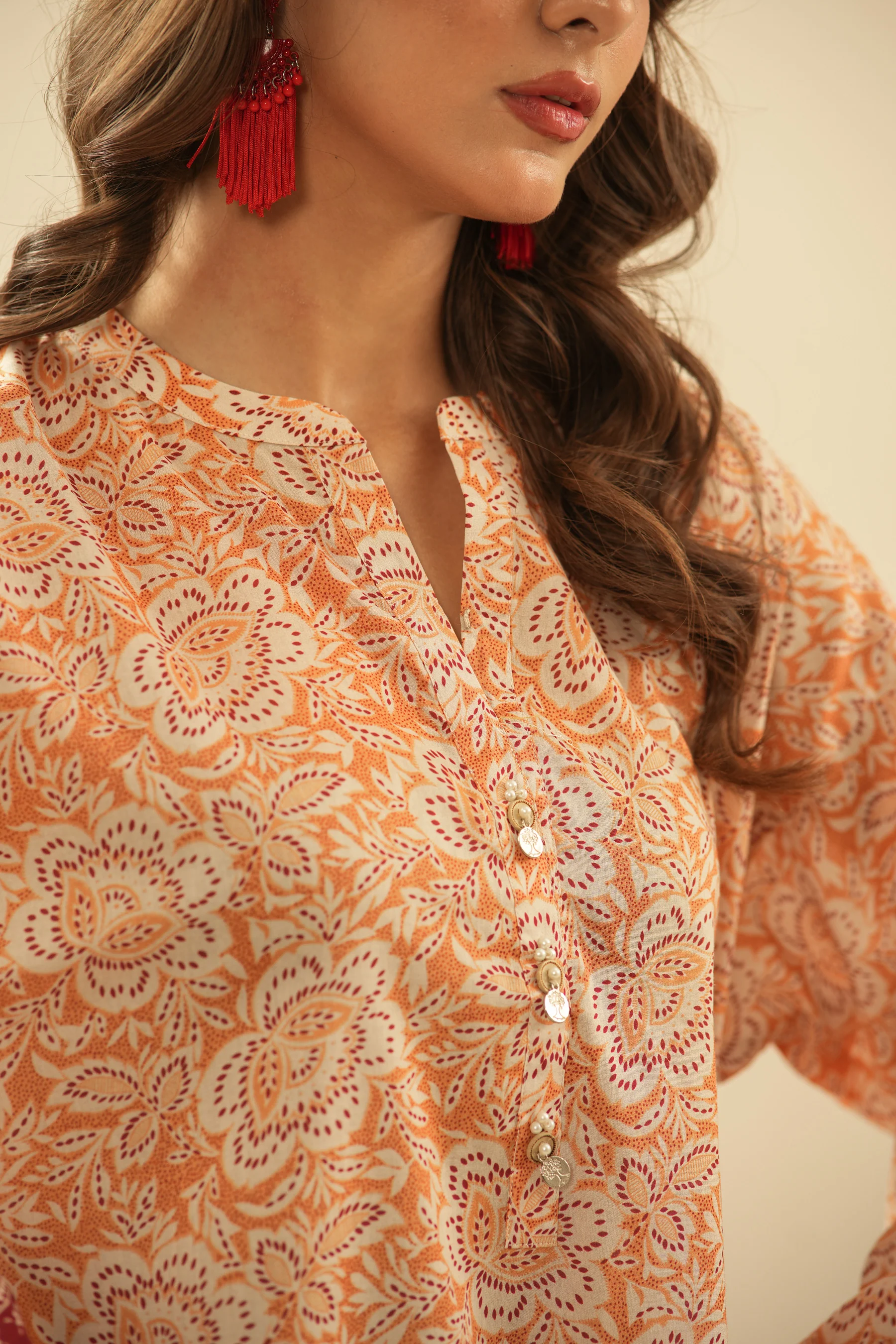PRINTED CAMBRIC STITCHED 2 PIECE SUIT - Image 3