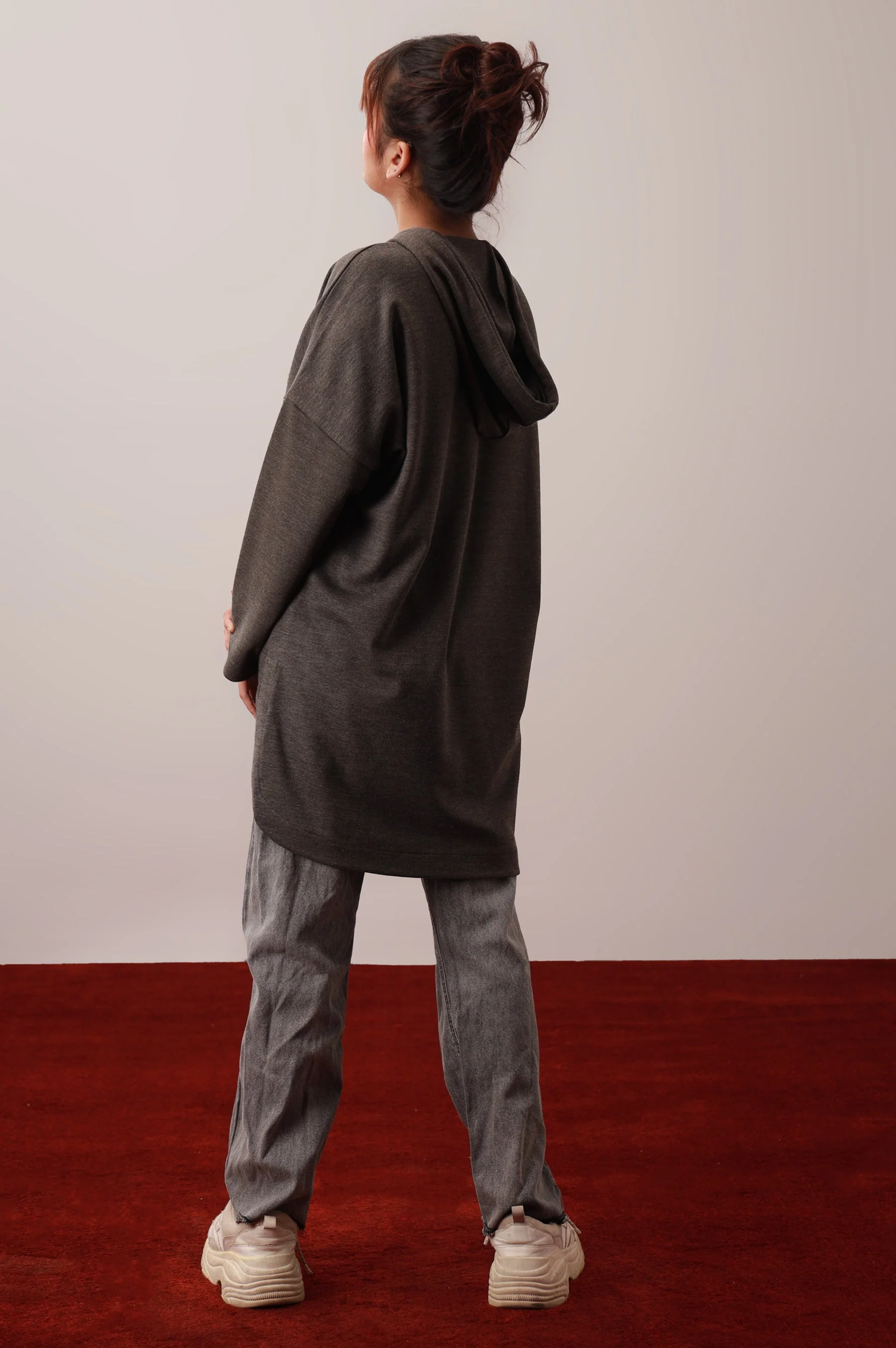 Pullover Hoodie - Olive (FACTORY E-OUTLET) - Image 3