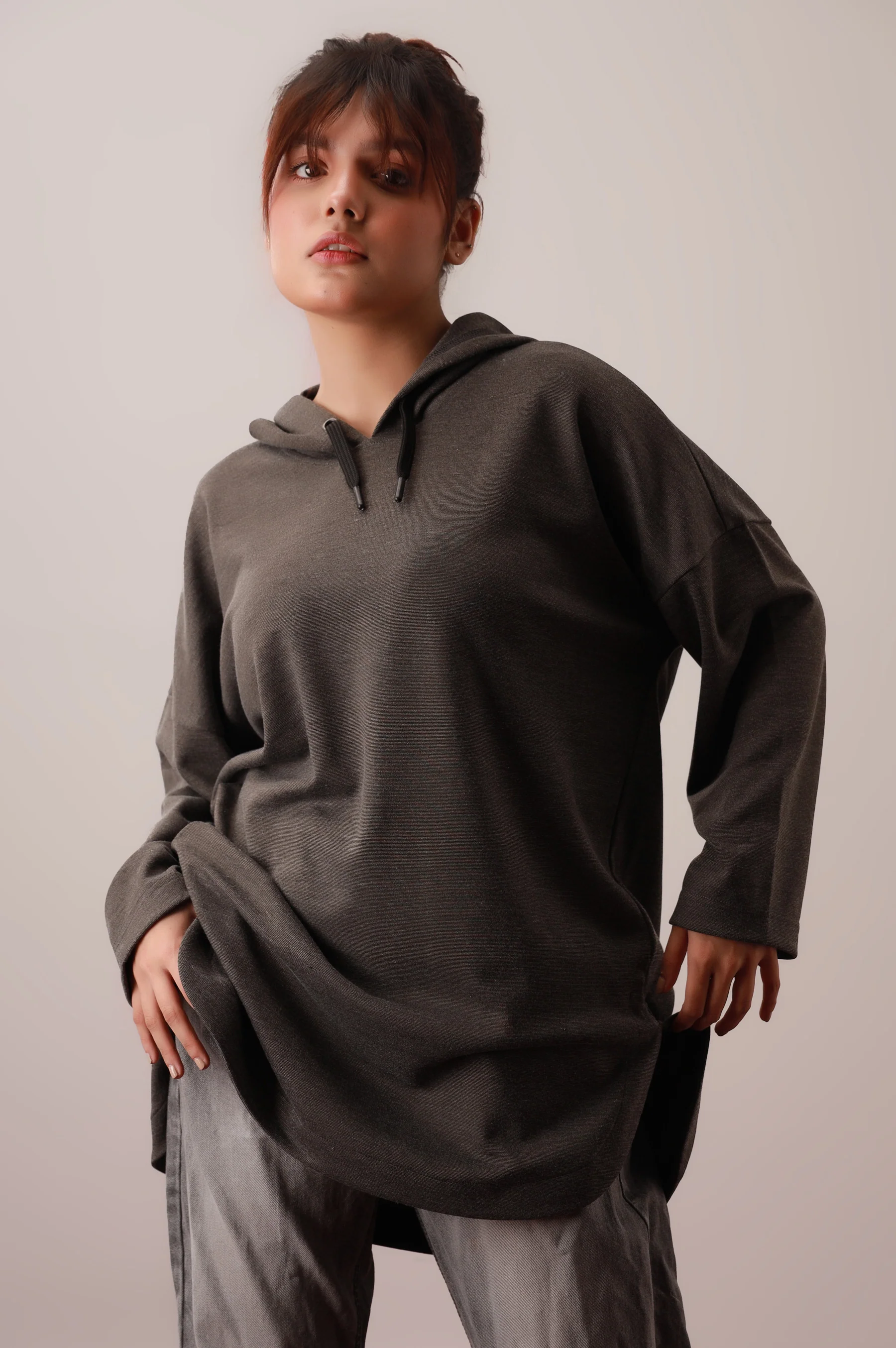 Pullover Hoodie - Olive - Image 6