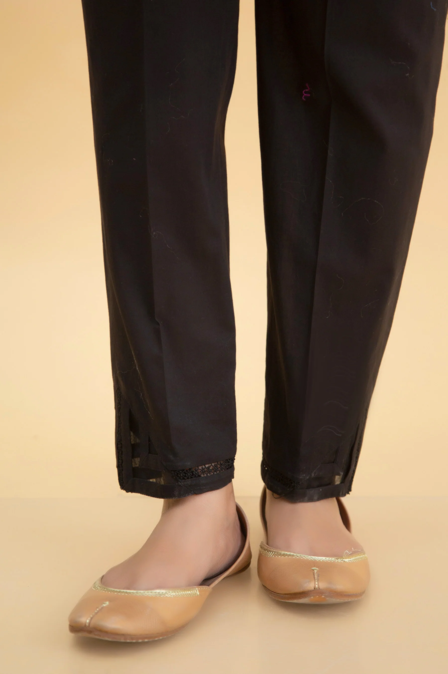 Stylized Rawsilk Cigarette Pants - Image 4