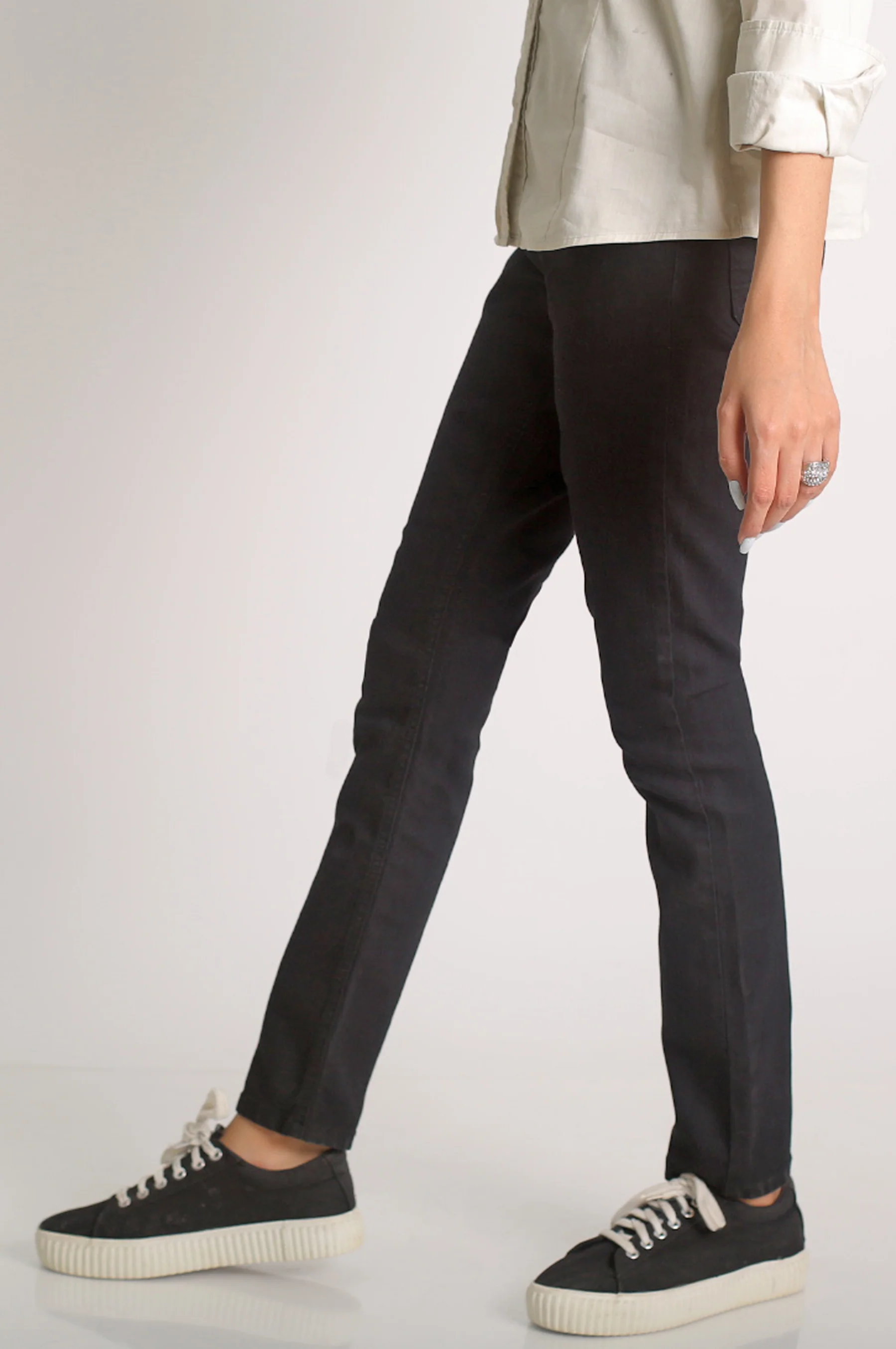 Skinny Fit Jegging Pants - Indigo - Image 2