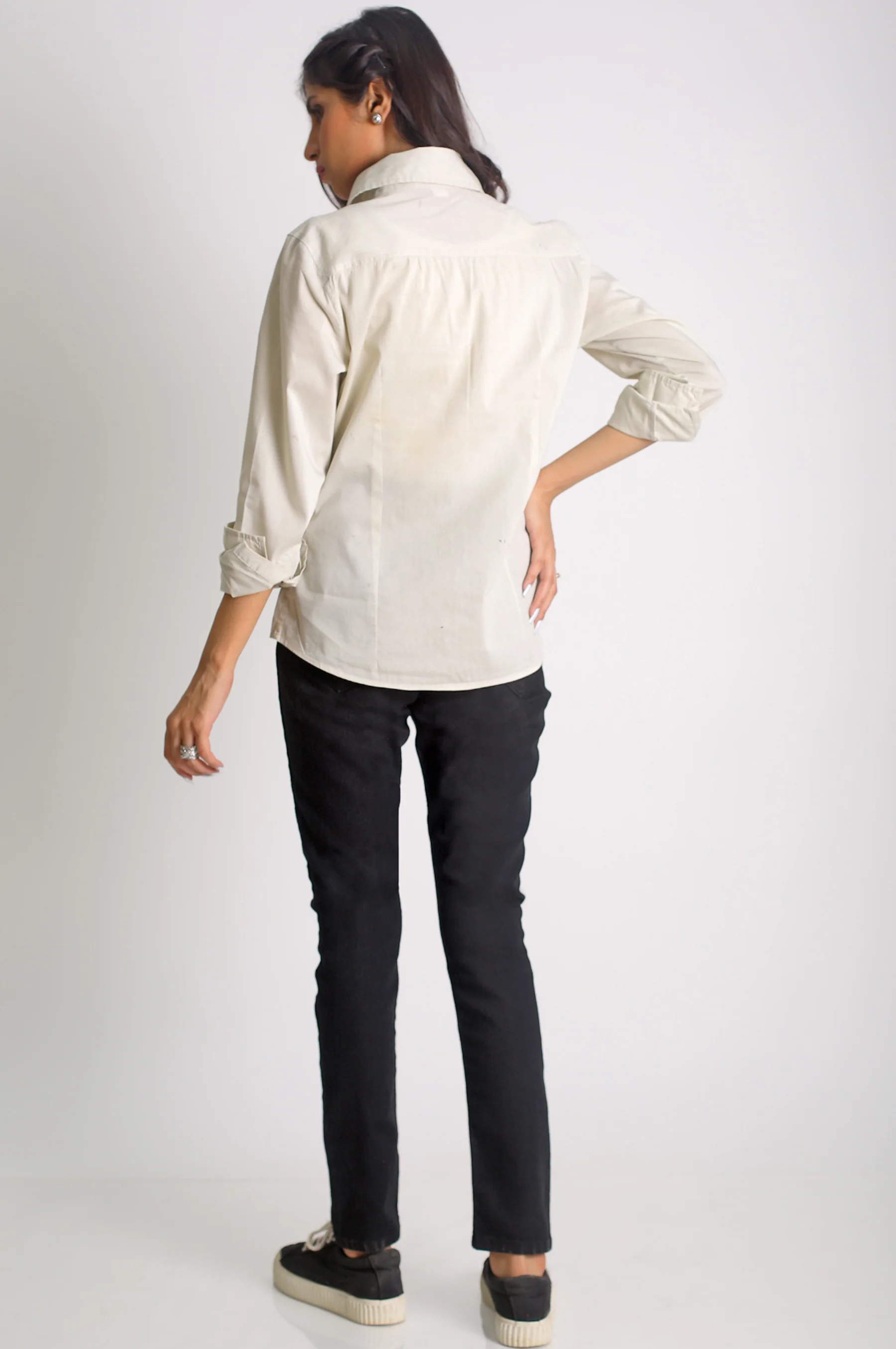 Skinny Fit Jegging Pants - Indigo - Image 3