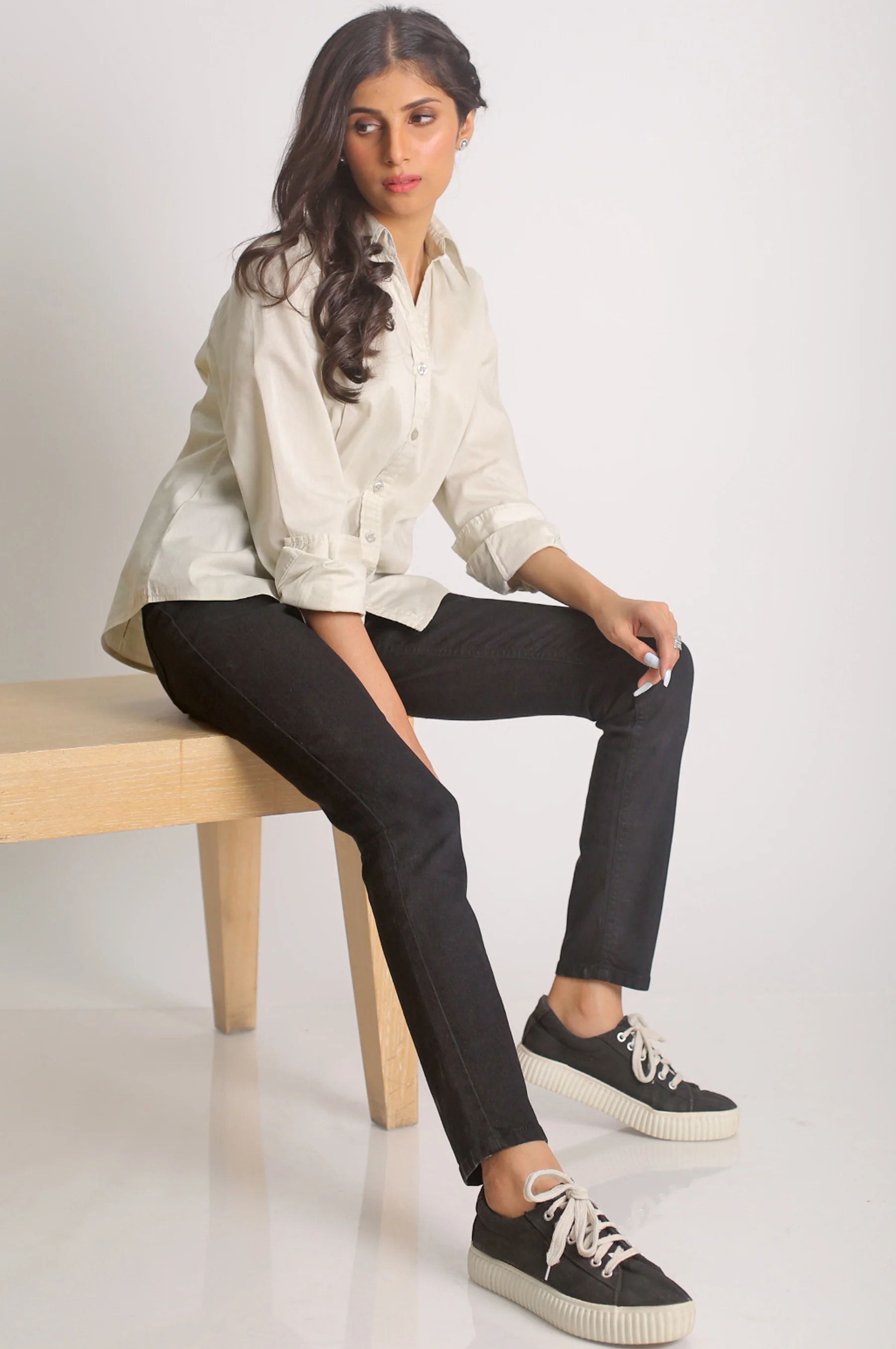 Skinny Fit Jegging Pants - Indigo - Image 4