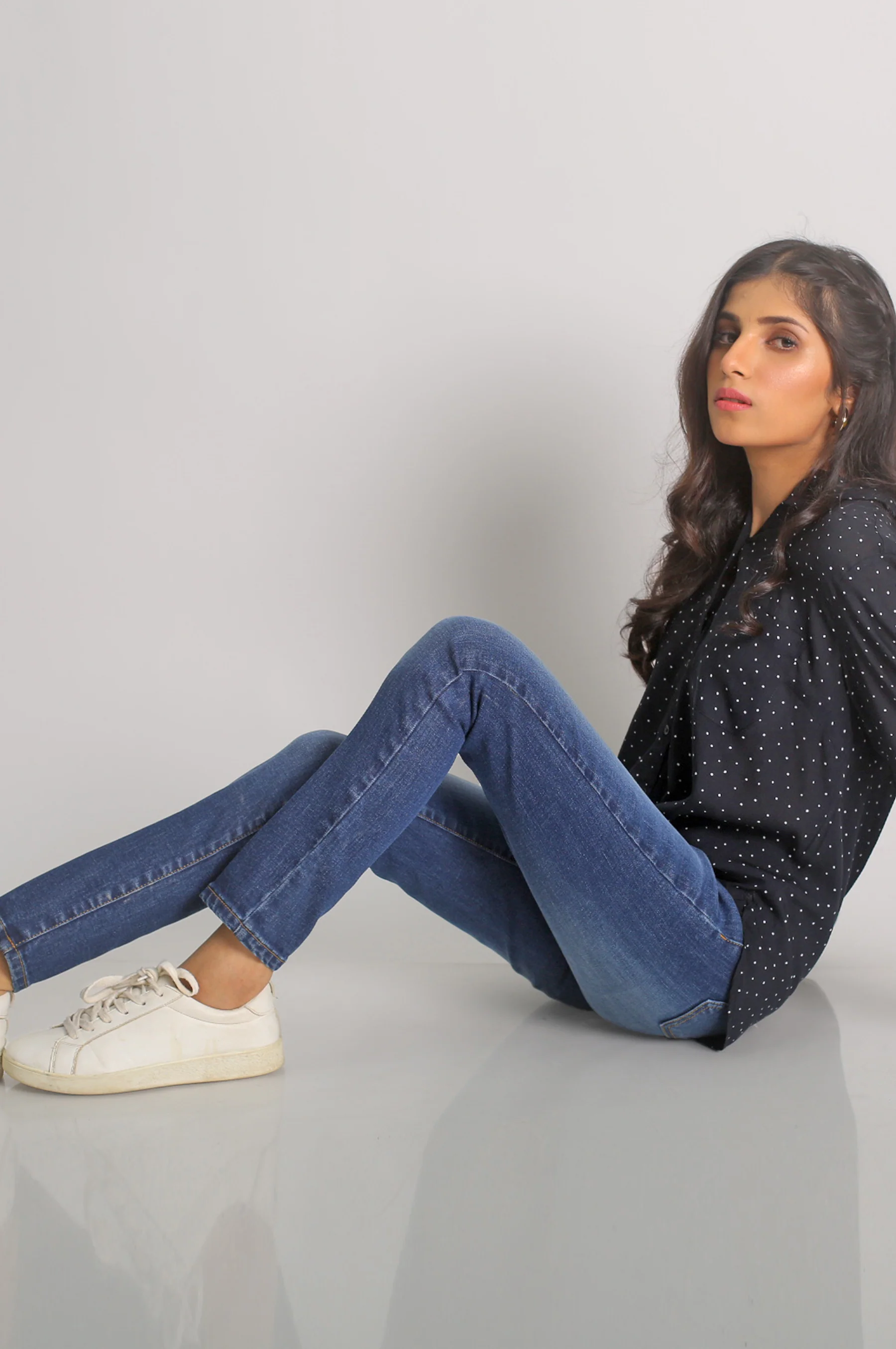 Slim Fit Denim Pants -M/Blue - Image 5