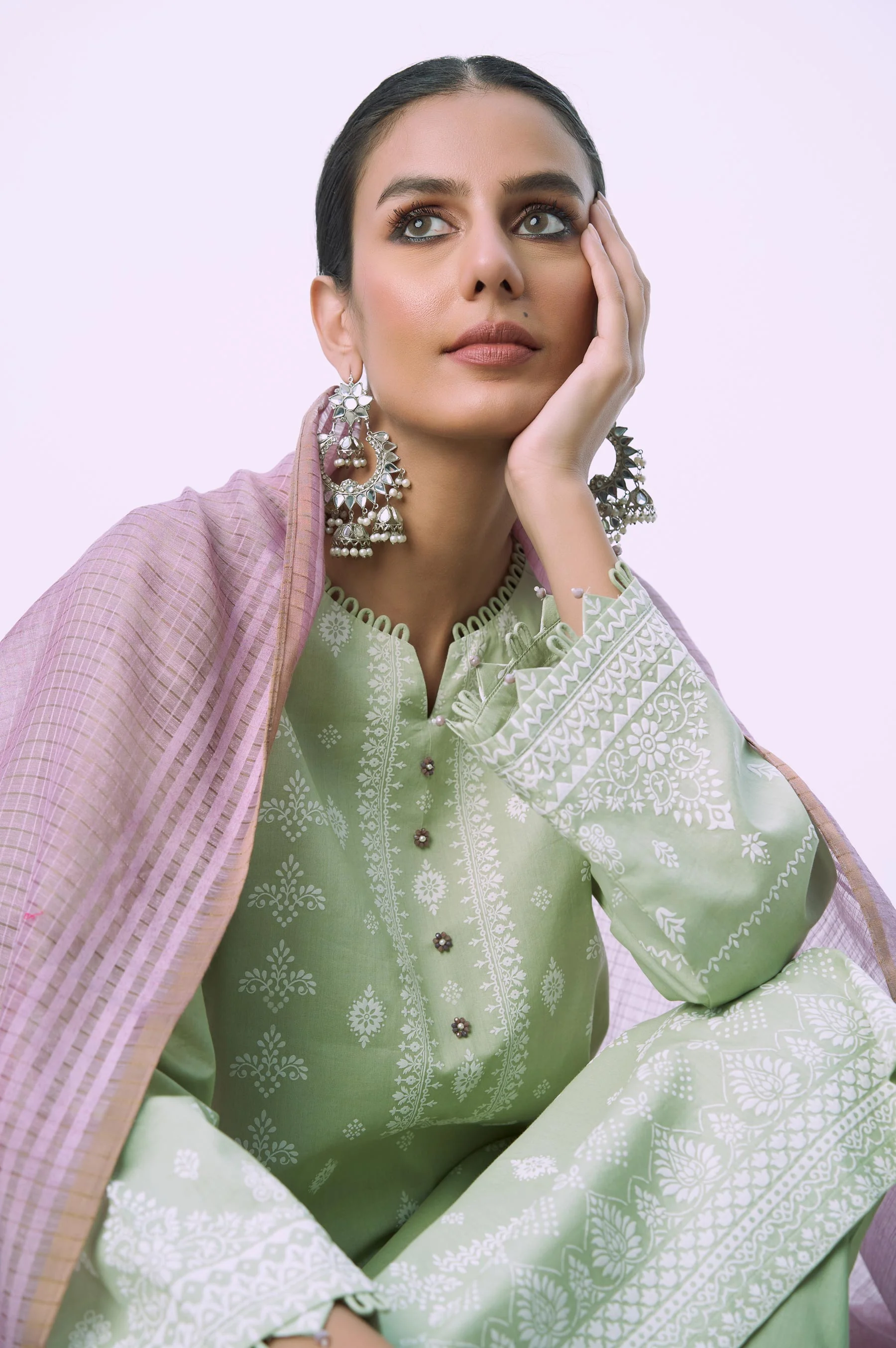Stitched 3 Piece Printed Lawn - Image 3