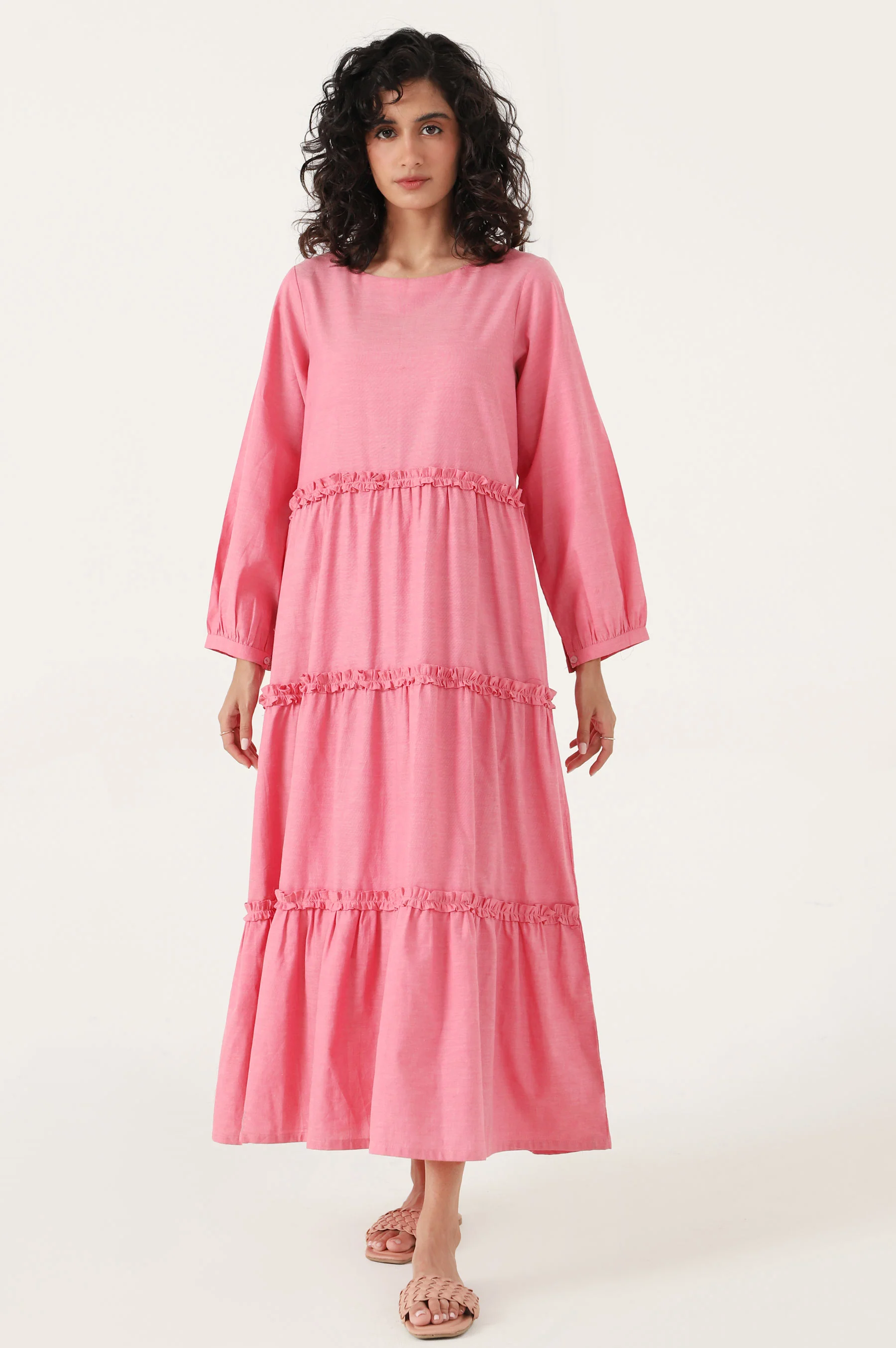Stitched 1 Piece Yarn dyed Dress