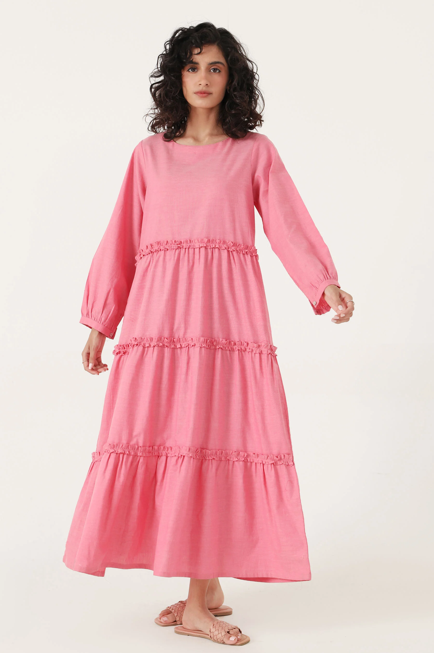 Stitched 1 Piece Yarn dyed Dress - Image 4