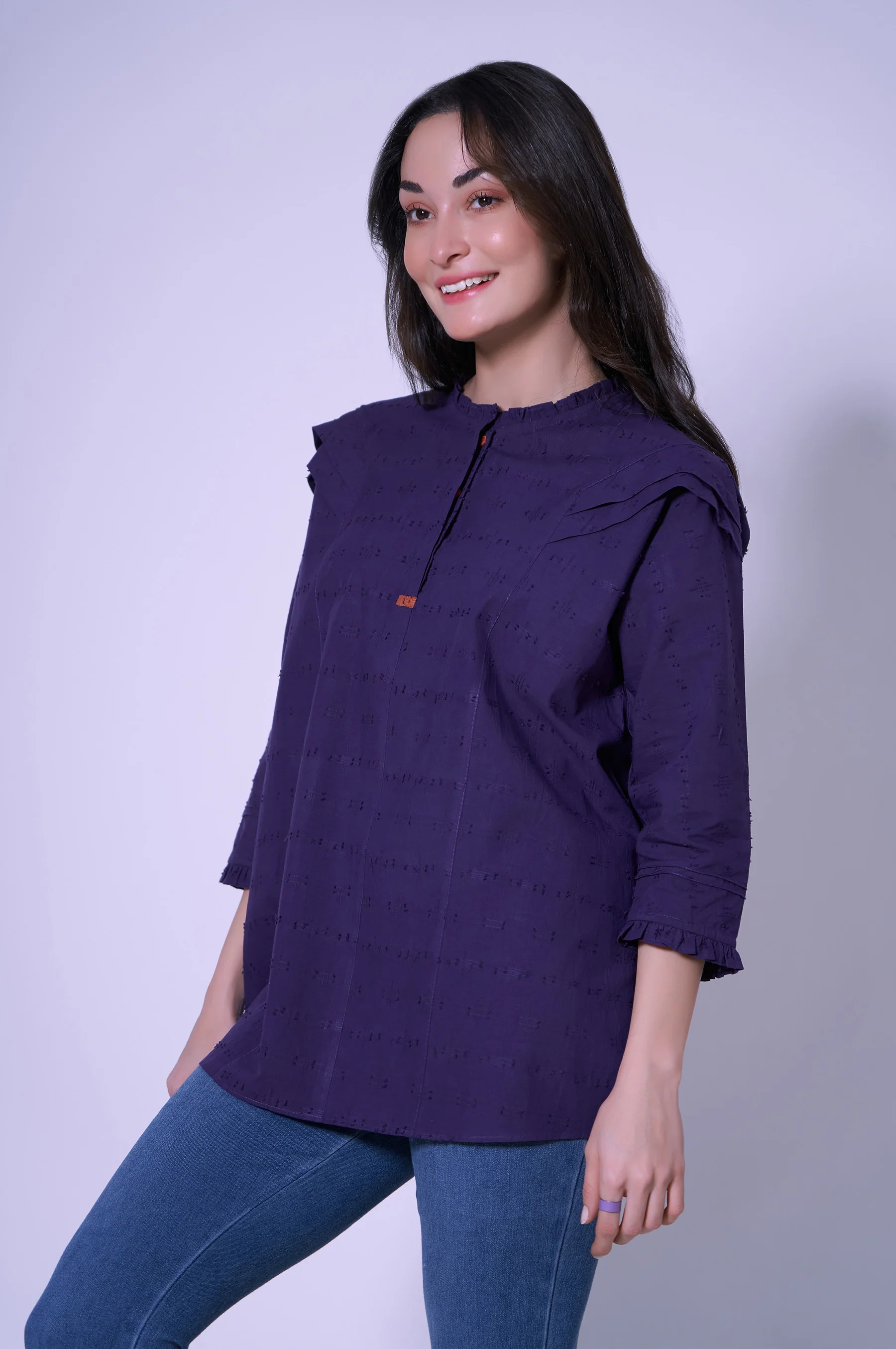 Stitched 1 Piece Brochia Top - Image 2