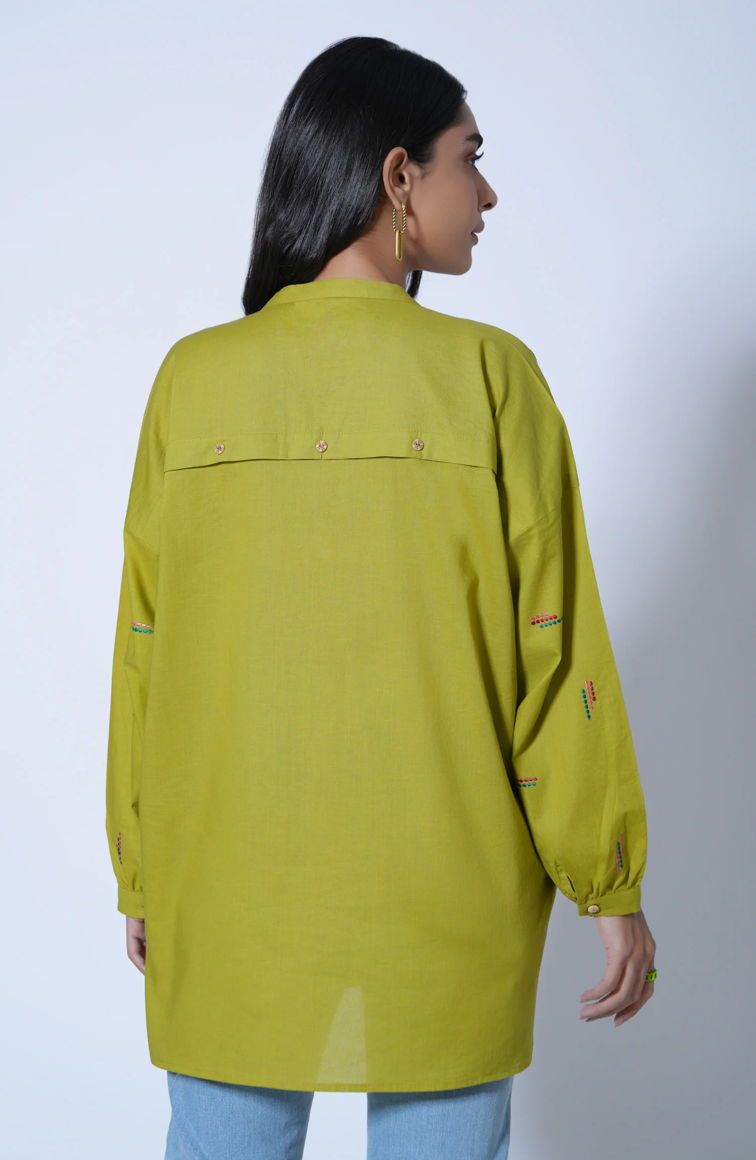 Stitched 1 Piece Cambric Top - Image 3