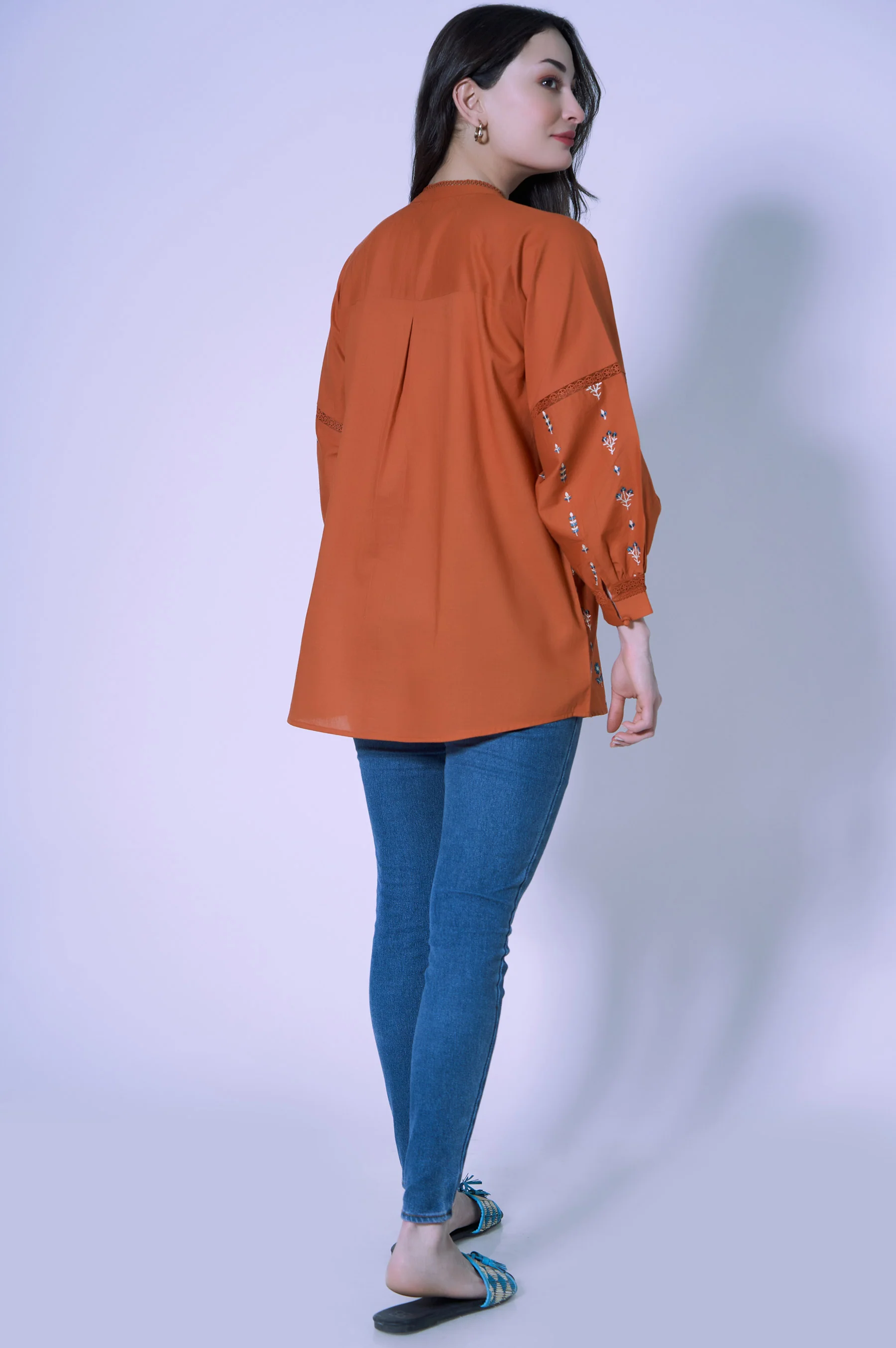 Stitched 1 Piece Cambric Top - Image 3