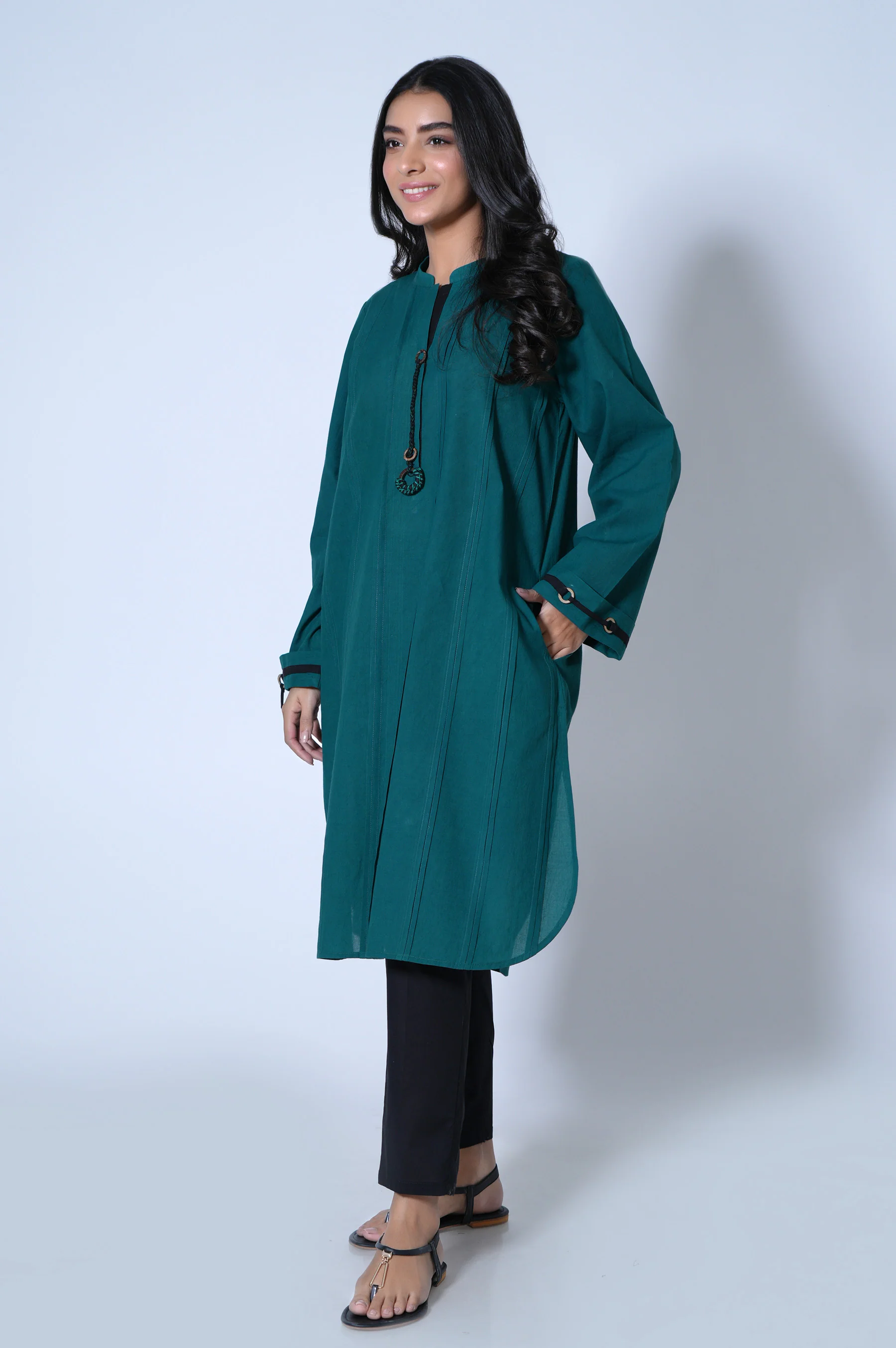 Stitched 1 Piece Stylized Cambric Shirt - Image 5